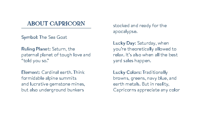 Cosmo Cards: Capricorn