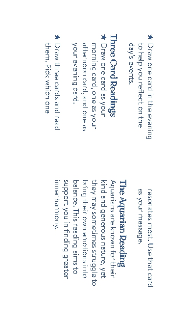 Cosmo Cards: Aquarius