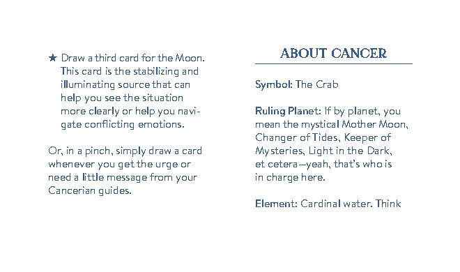 Cosmo Cards: Cancer