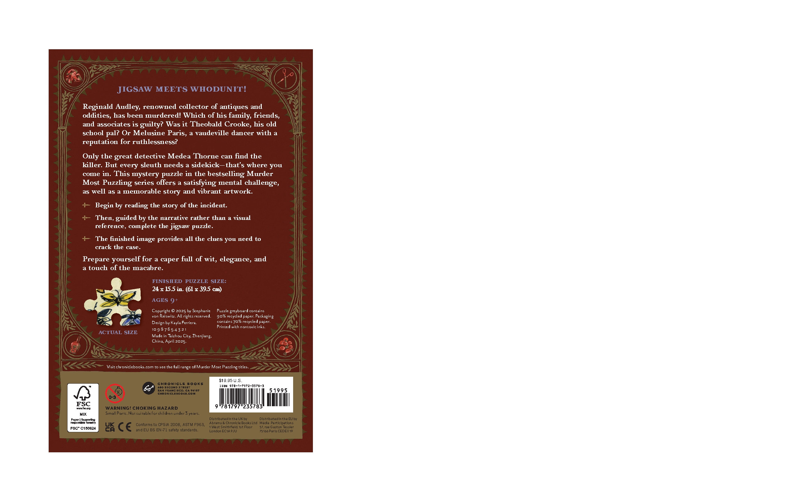 Murder Most Puzzling Death of a Collector 500-Piece Puzzle