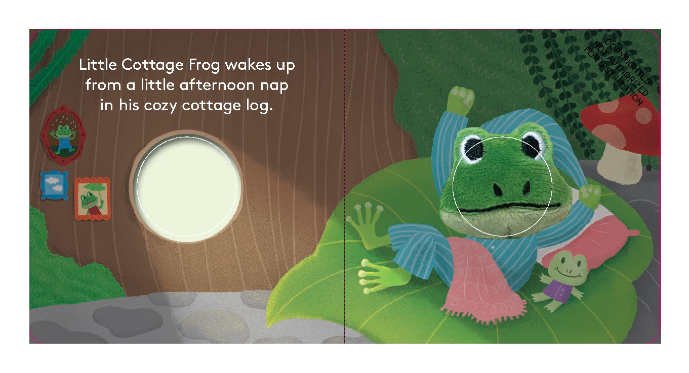 Little Cottage Frog: Finger Puppet Book