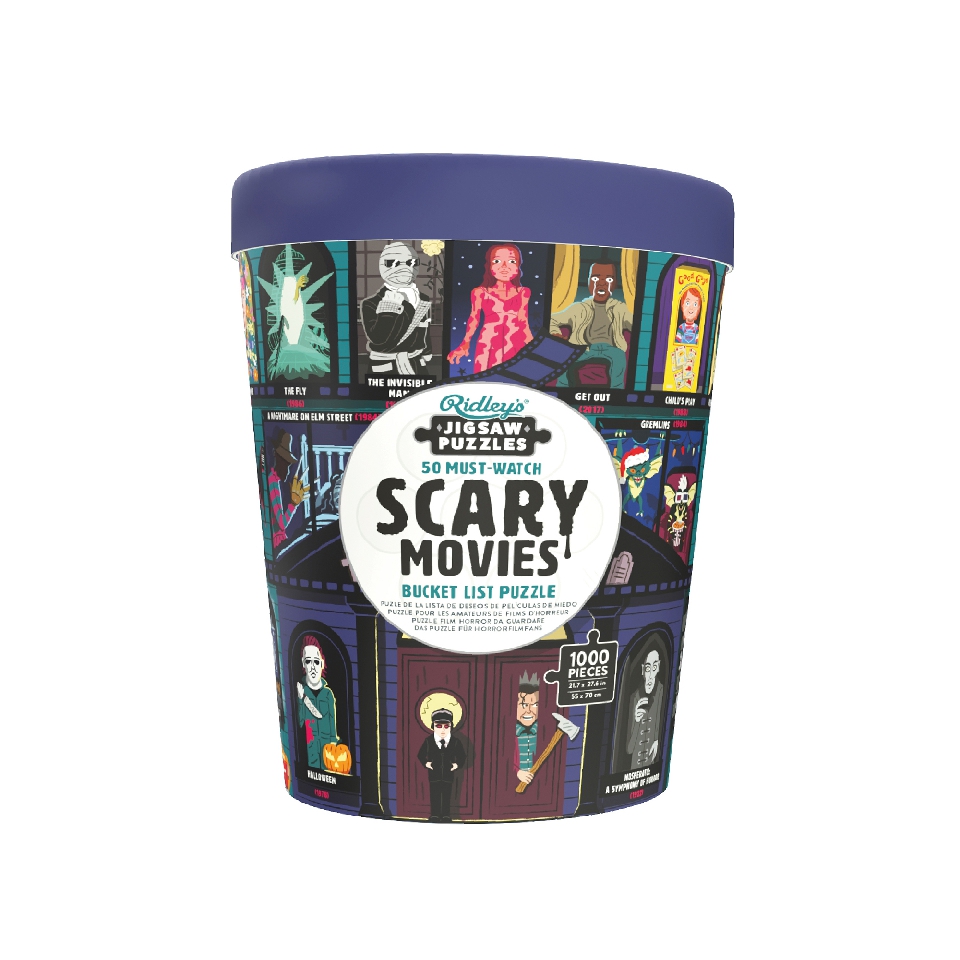 50 Must-Watch Scary Movies Bucket List 1000-piece Puzzle