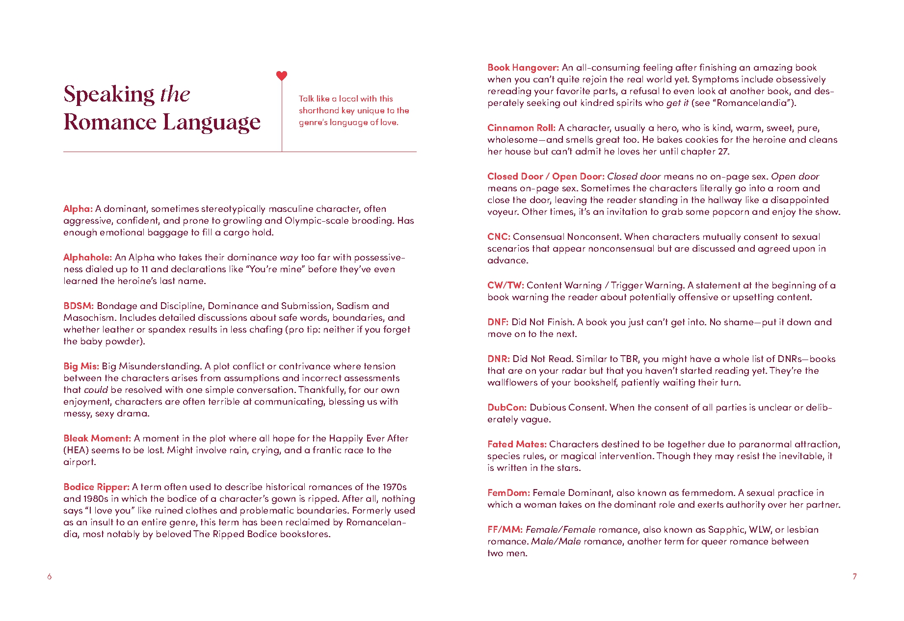 Romance Reader's Journal