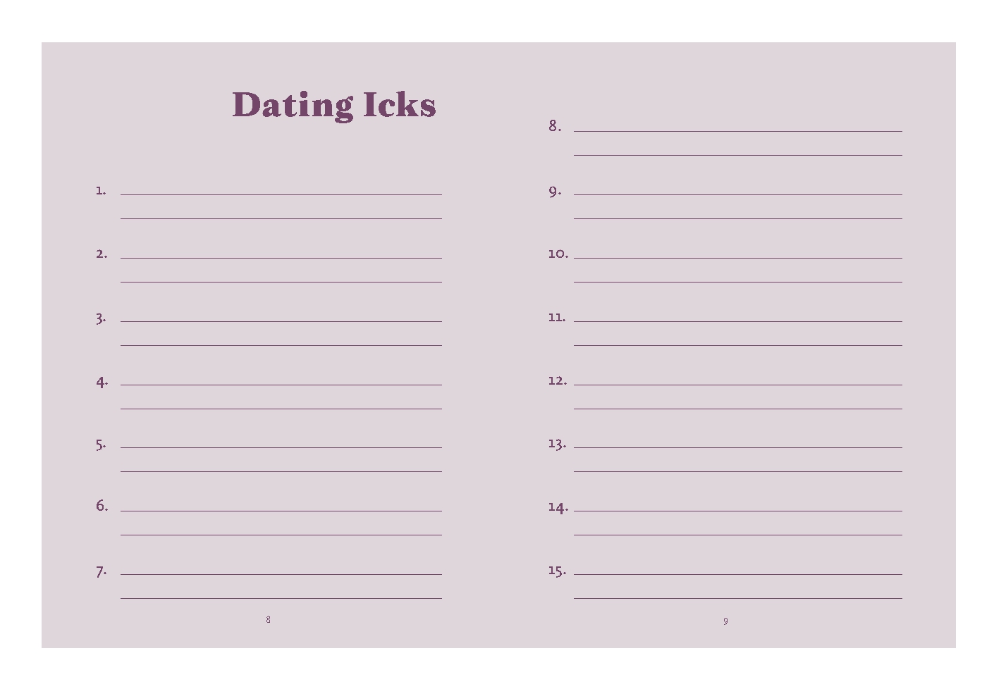 Ick Journal
