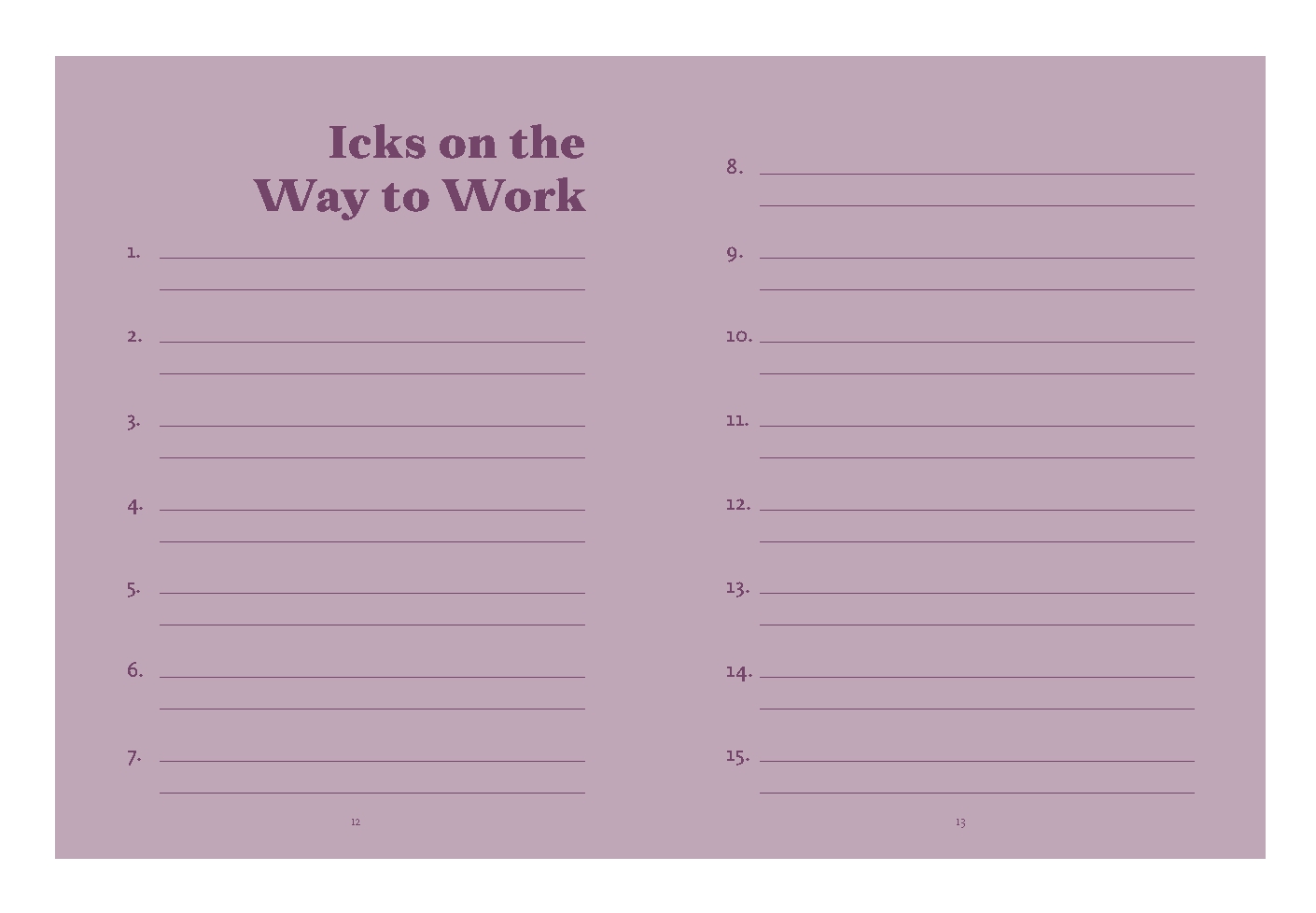 Ick Journal