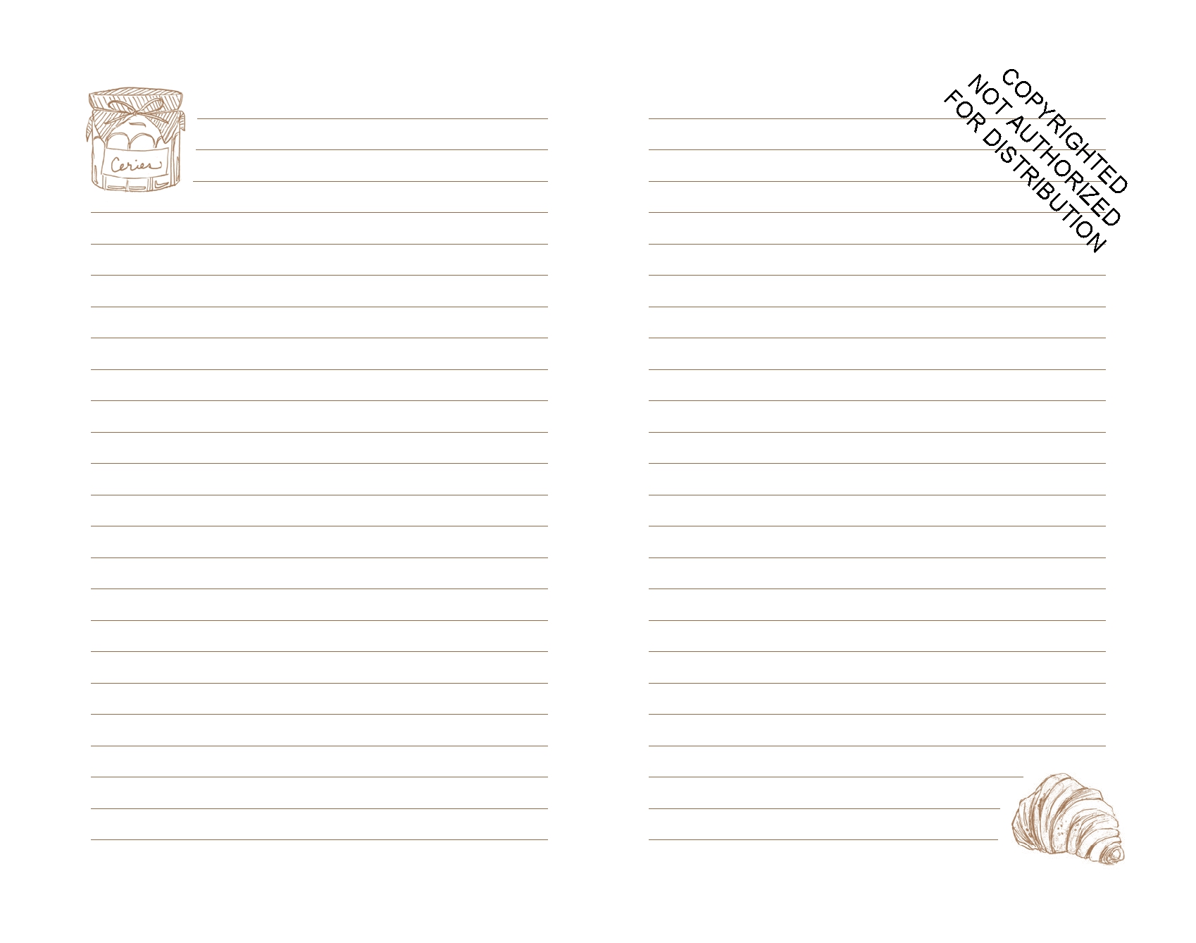 Brie & Baguette Notebook Collection