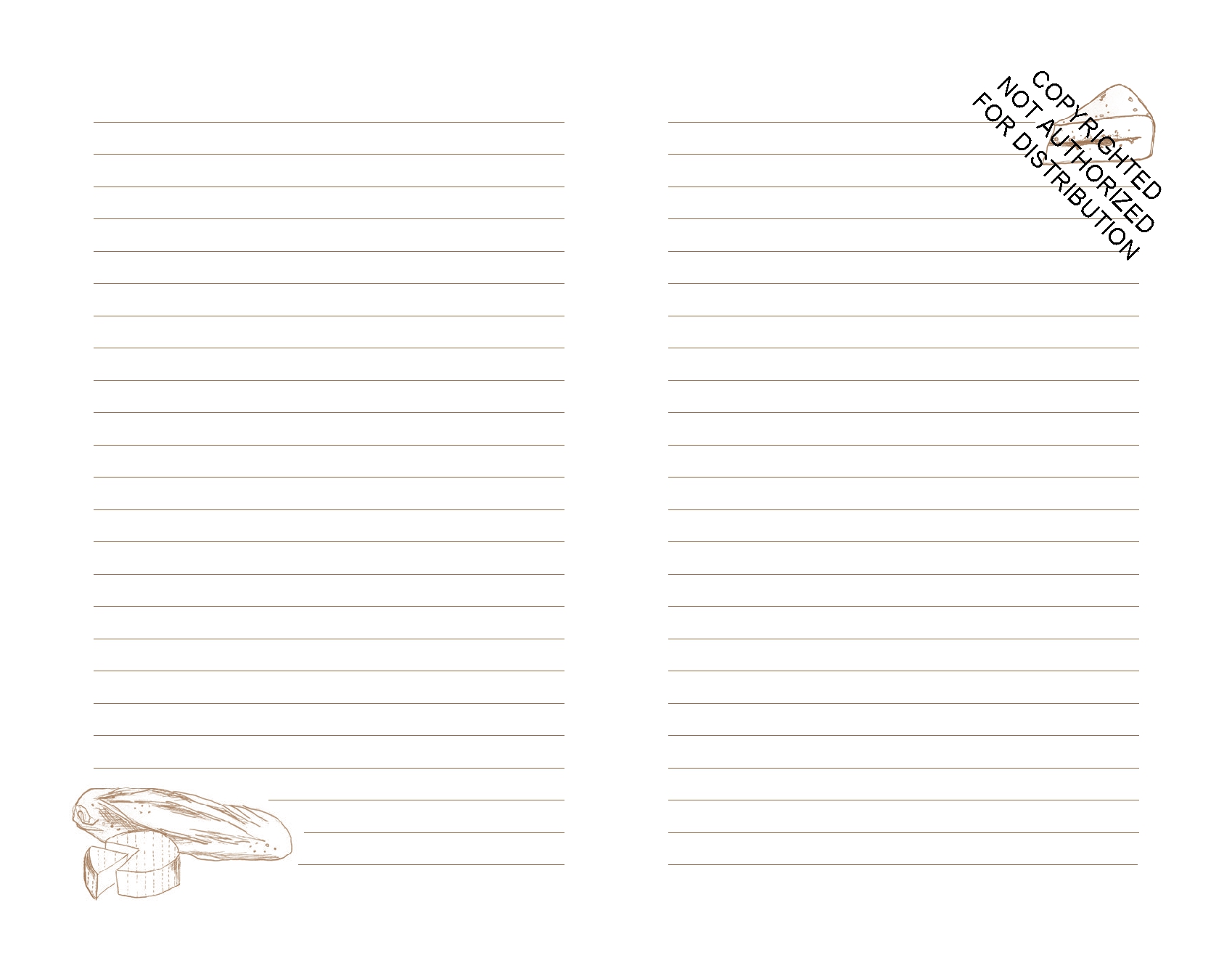 Brie & Baguette Notebook Collection