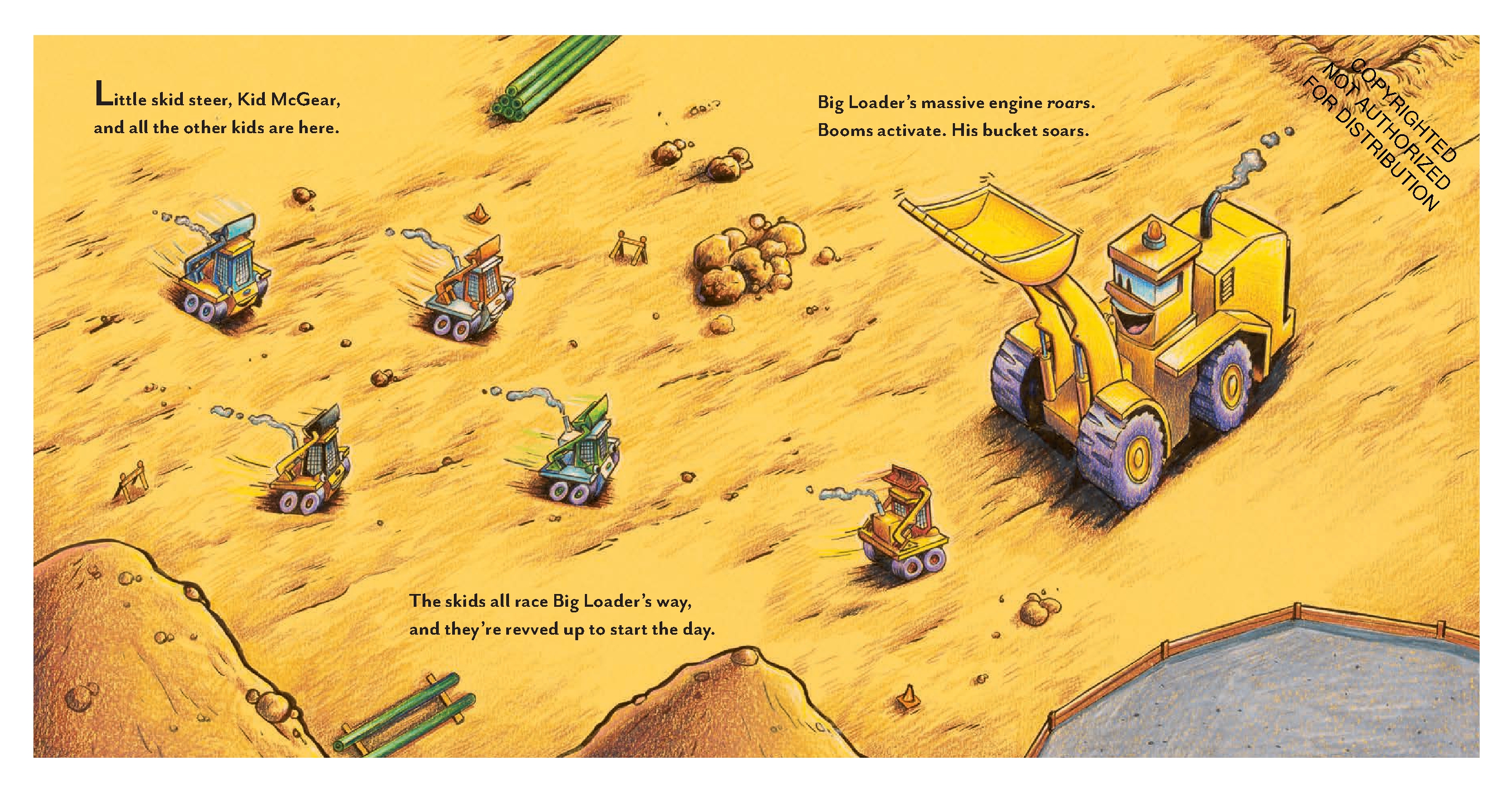 Construction Site: Dad and His Crew Power Through!