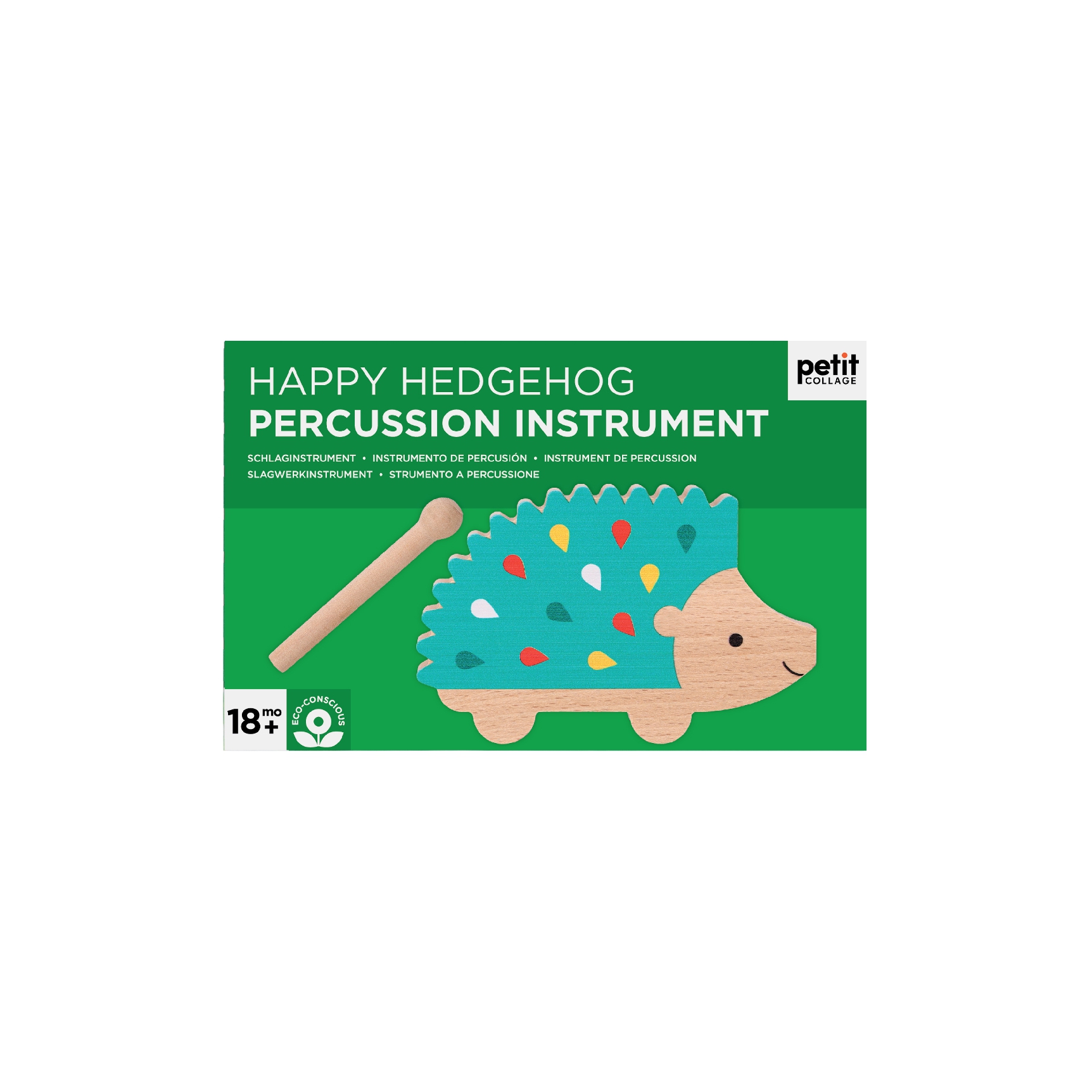 Happy Hedgehog Percussion Instrument CDU of 10
