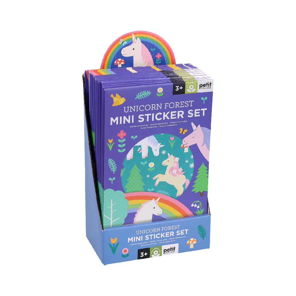 Mini Sticker Set Unicorn Forest CDU of 20