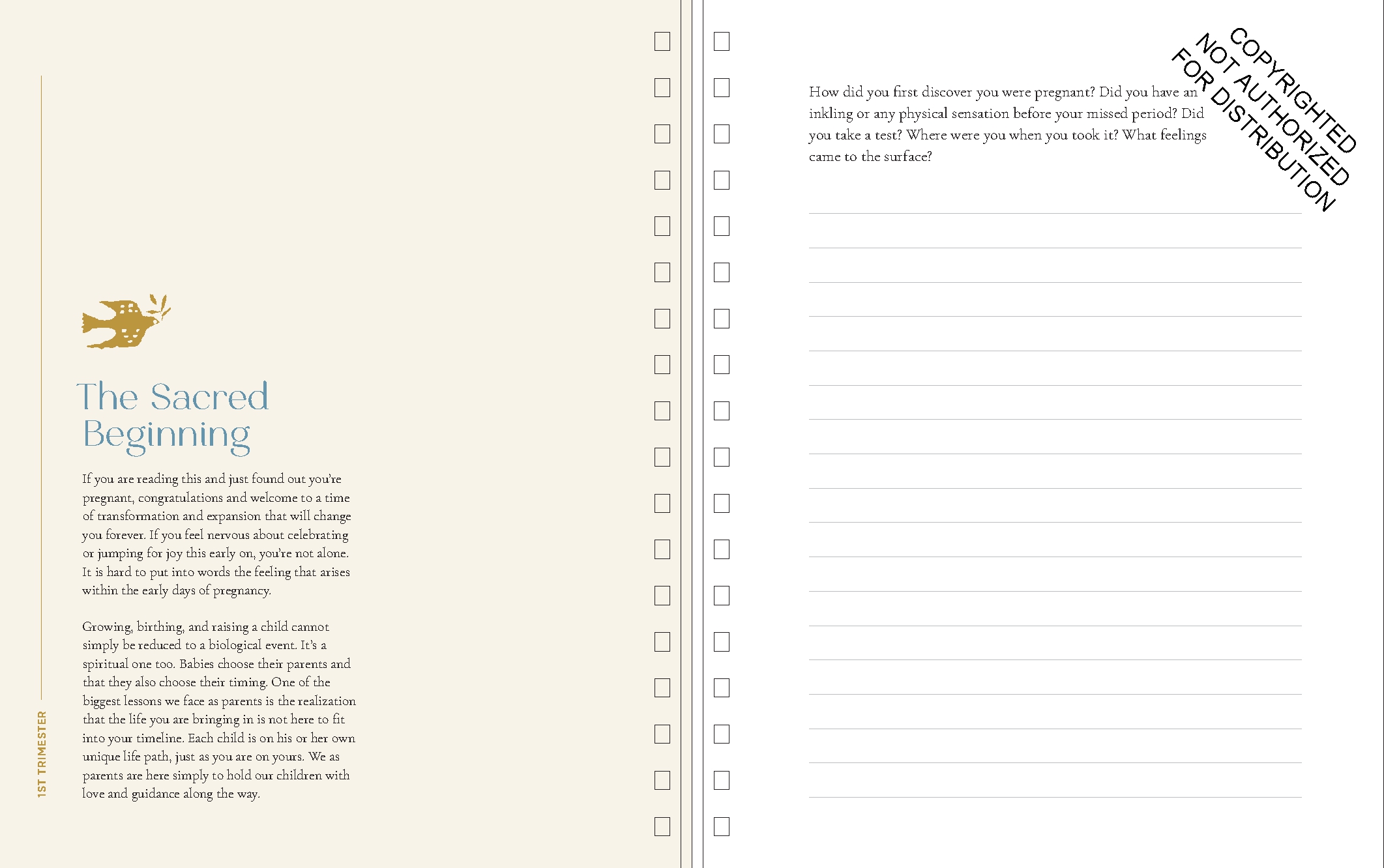 Growing Together Pregnancy Journal