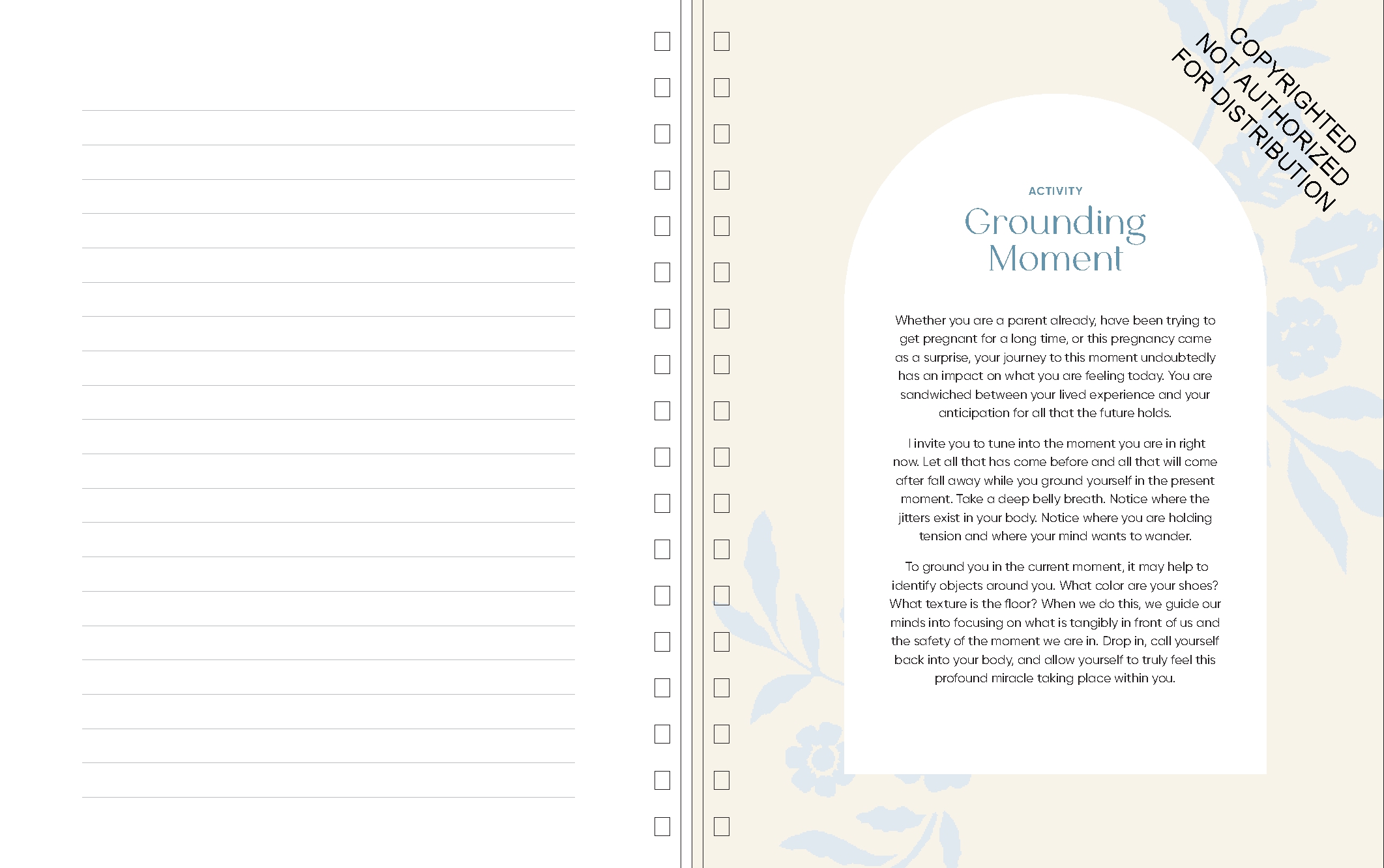 Growing Together Pregnancy Journal