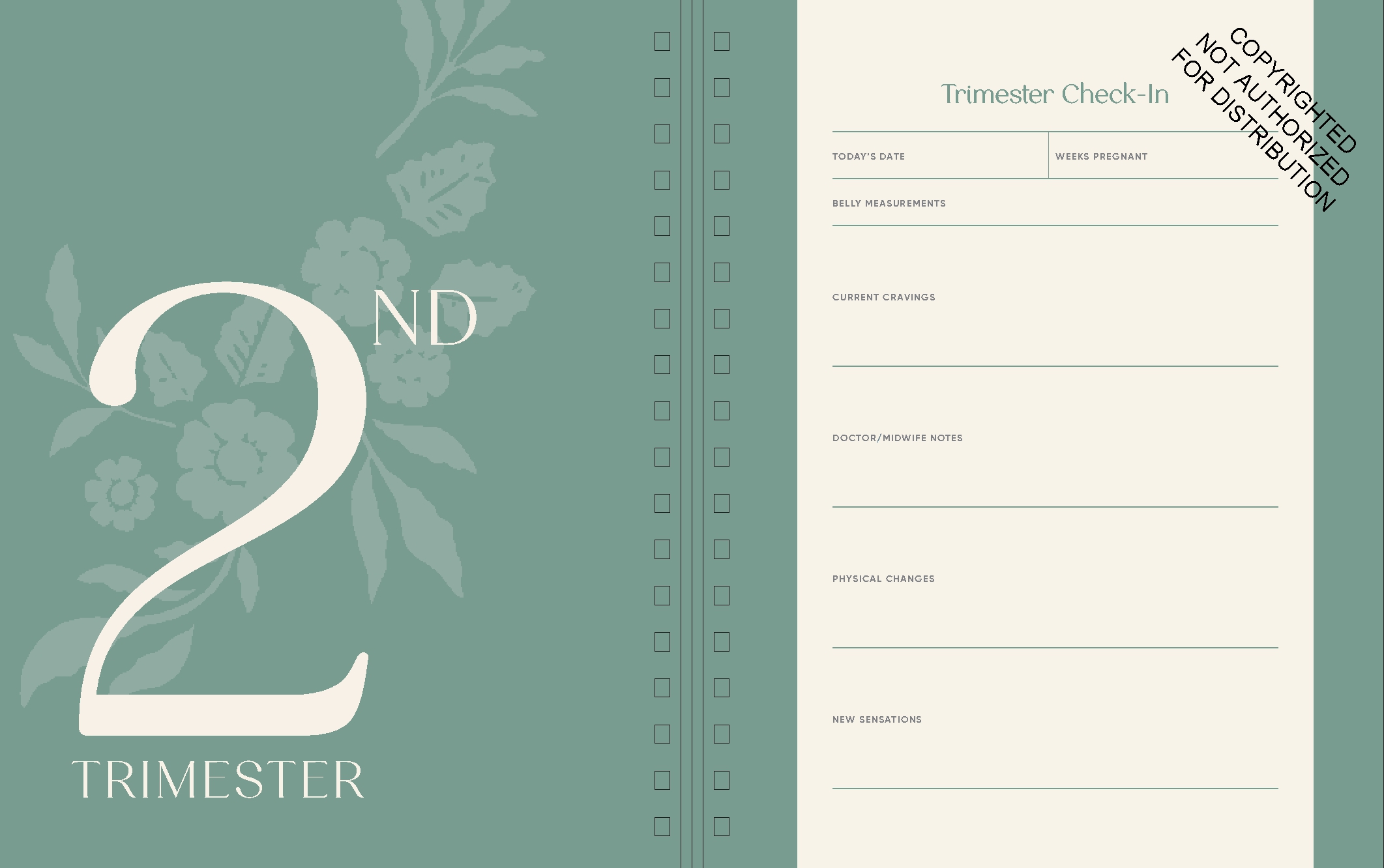 Growing Together Pregnancy Journal