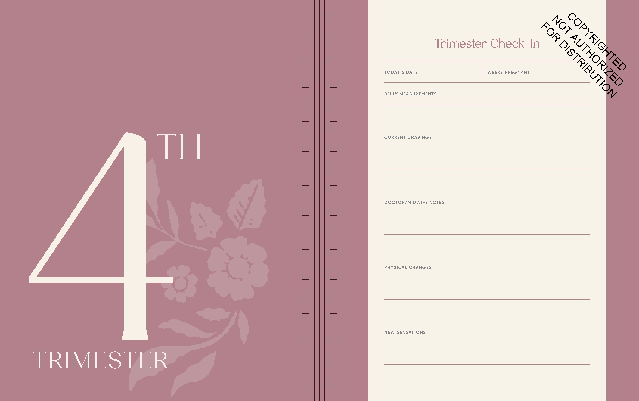 Growing Together Pregnancy Journal