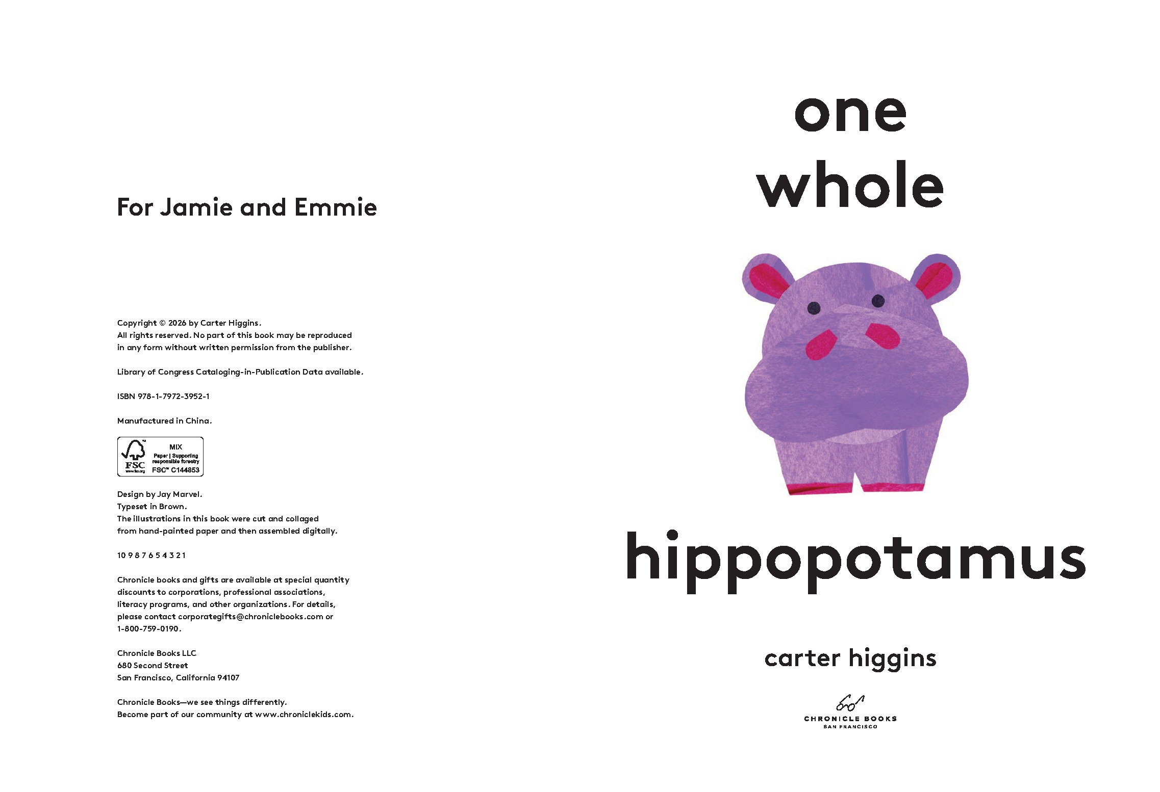 One Whole Hippopotamus