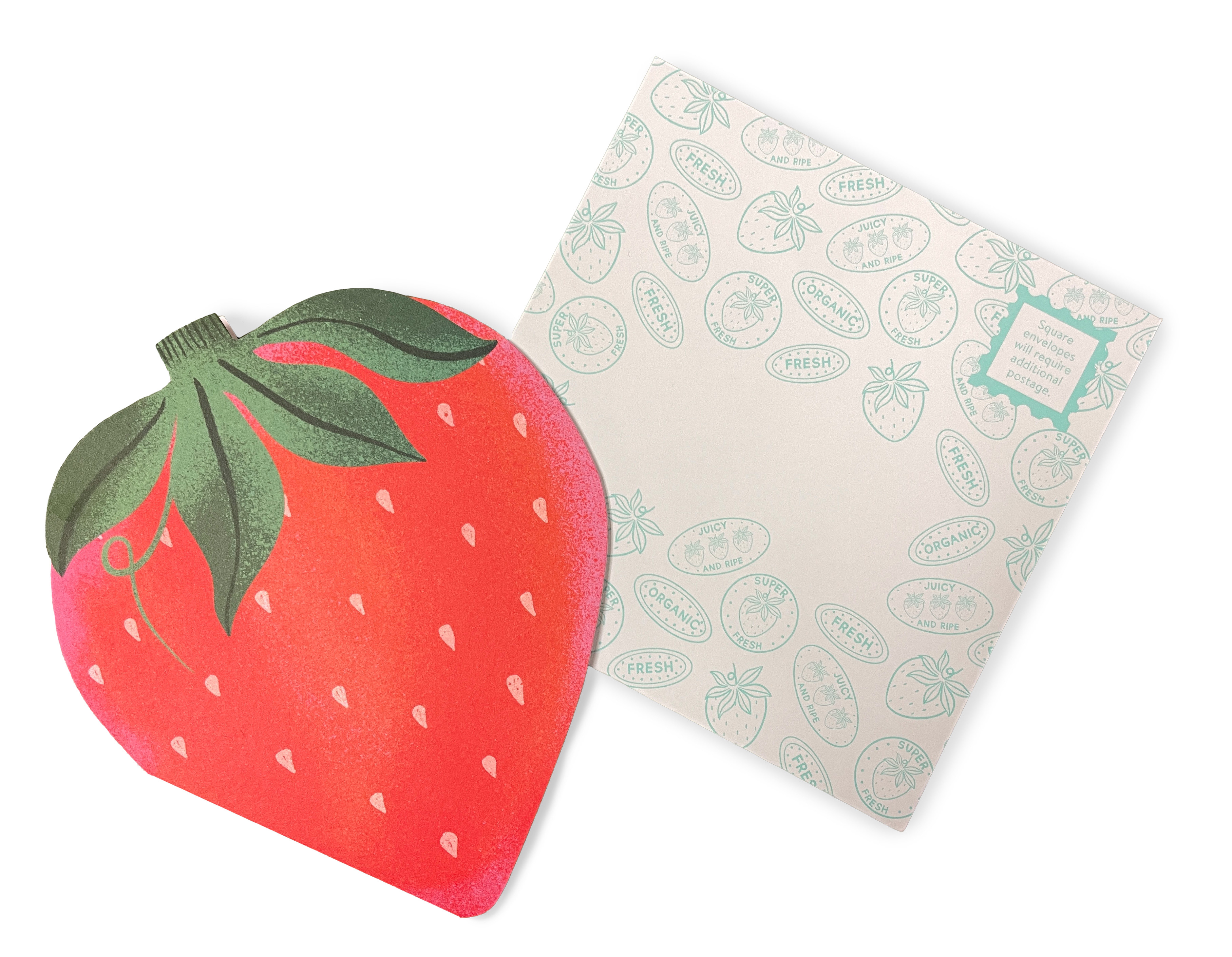 Paper Produce Strawberry Notes