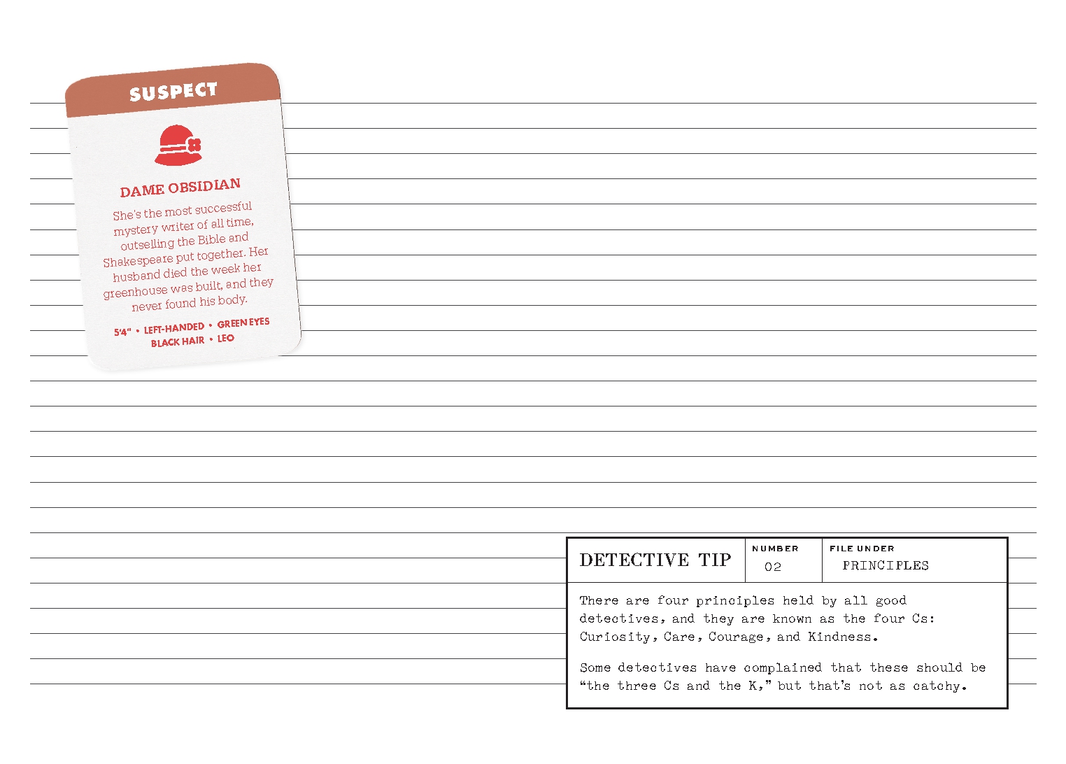 Murdle Detective Notebook