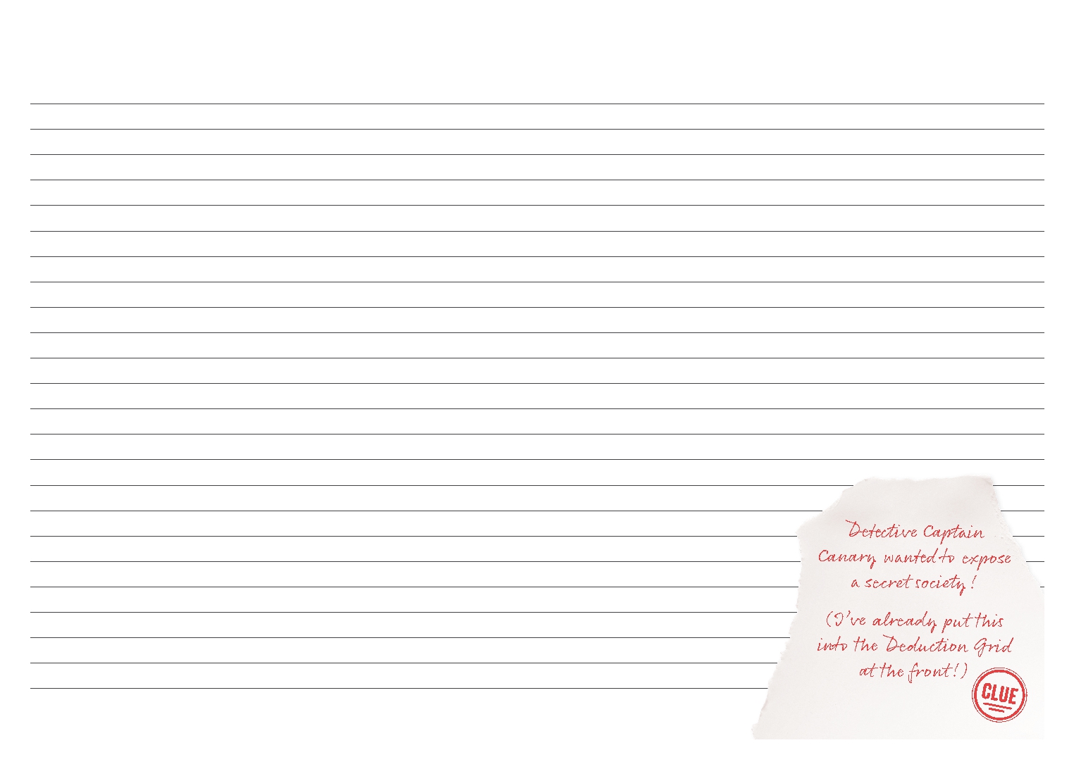 Murdle Detective Notebook