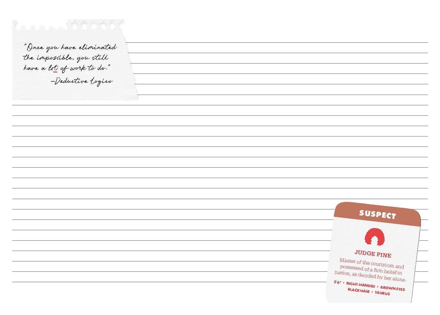 Murdle Detective Notebook