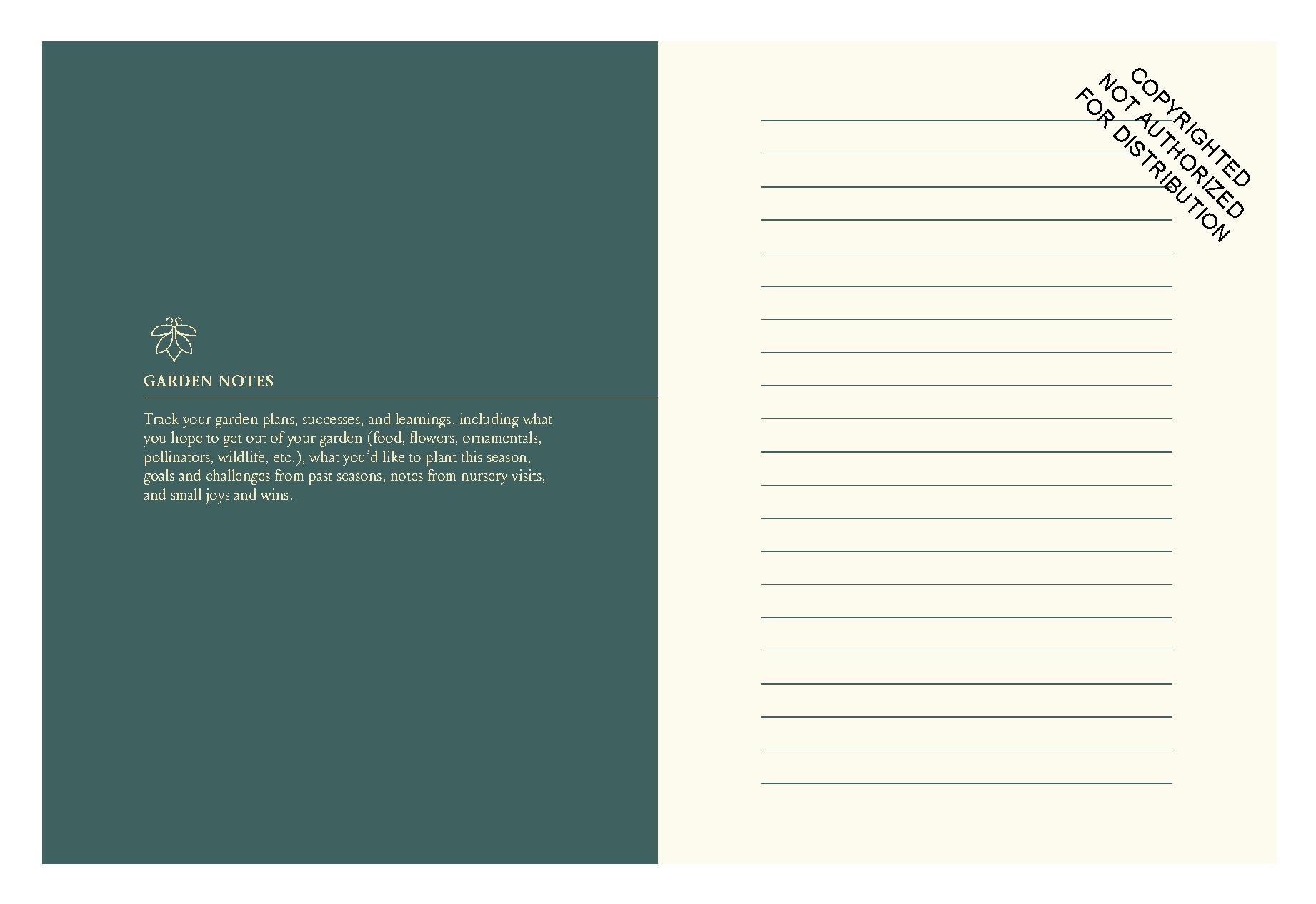 Joyful Gardener's Journal