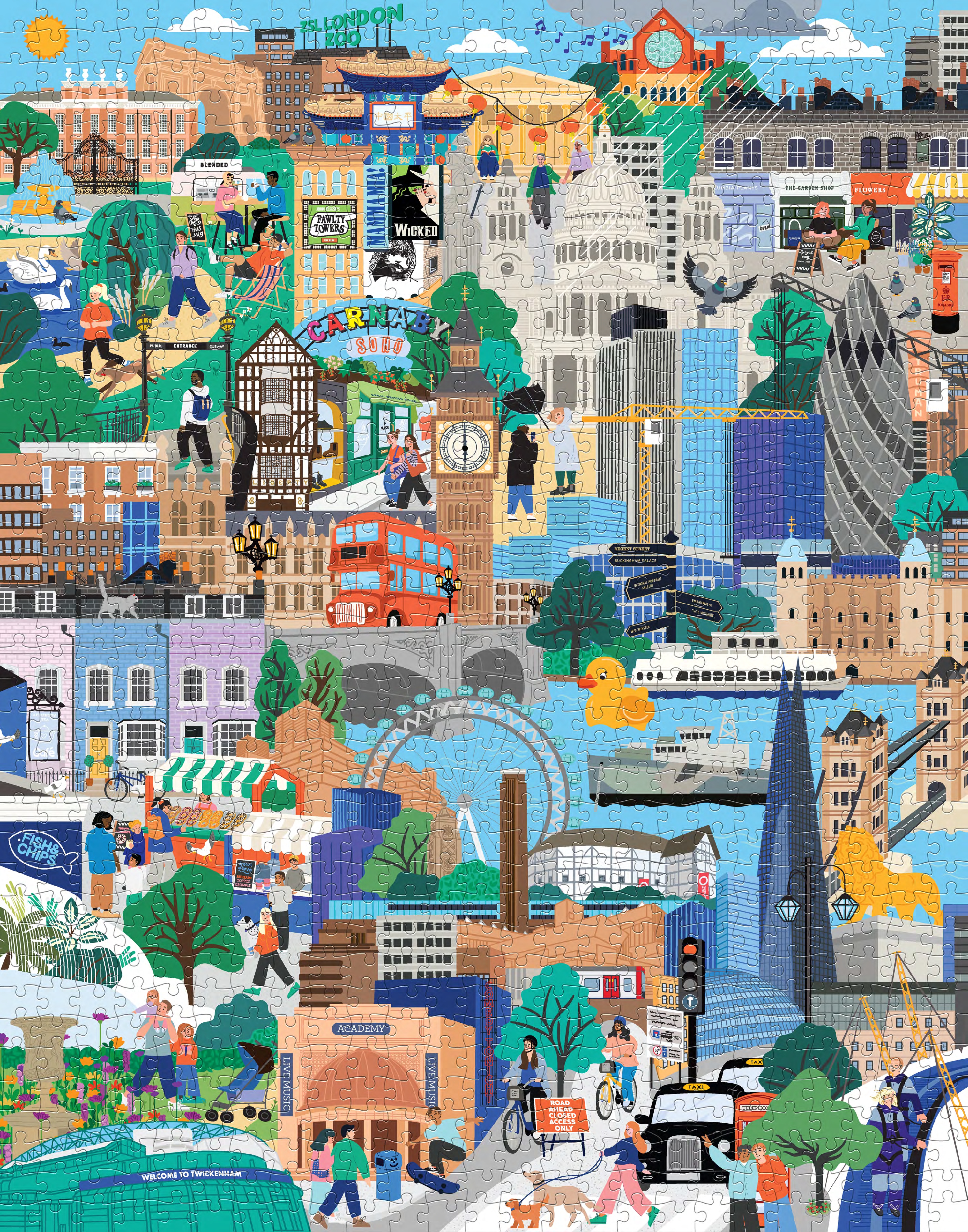 London Calling City Life 1000-piece Jigsaw Puzzle