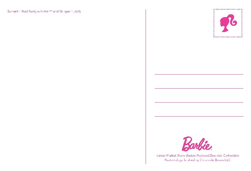 Barbie Postcard Box