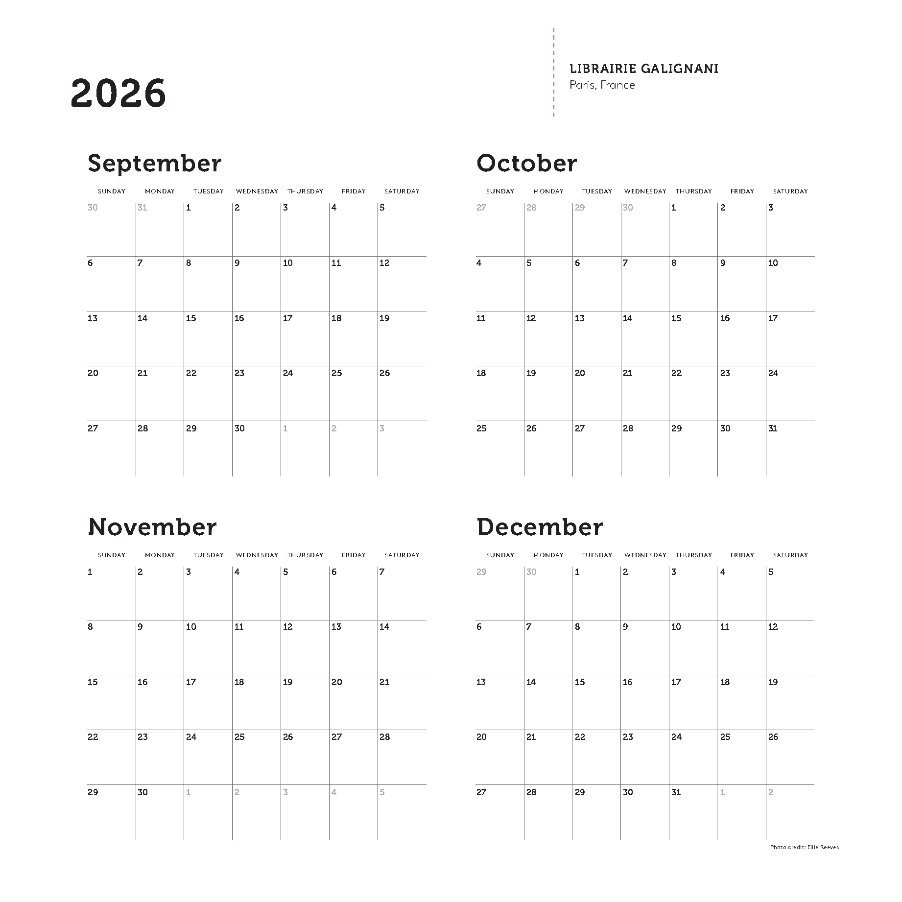 This Is My Bookstore 2027 Wall Calendar