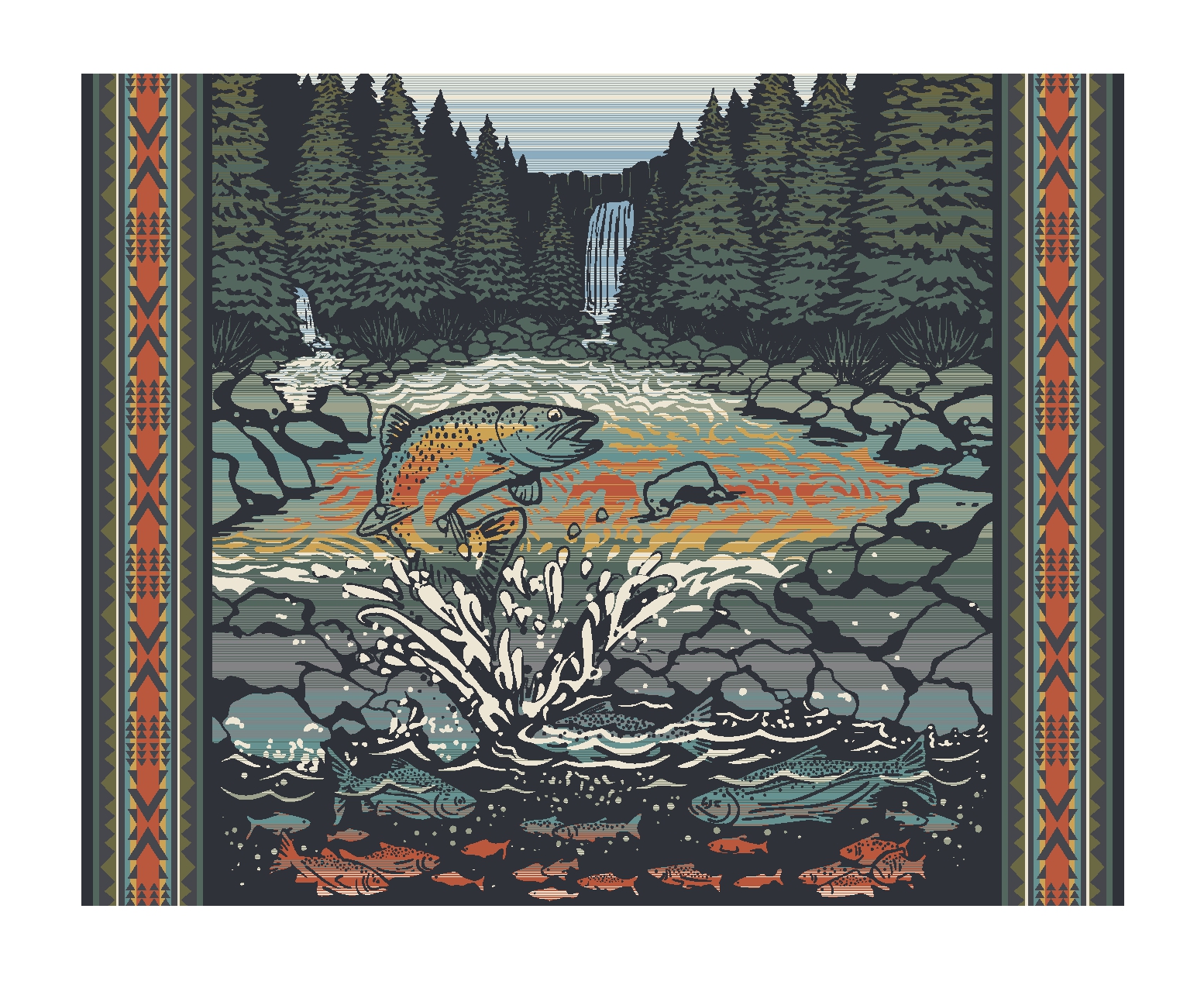 Pendleton Salmon Falls 1000-Piece Puzzle