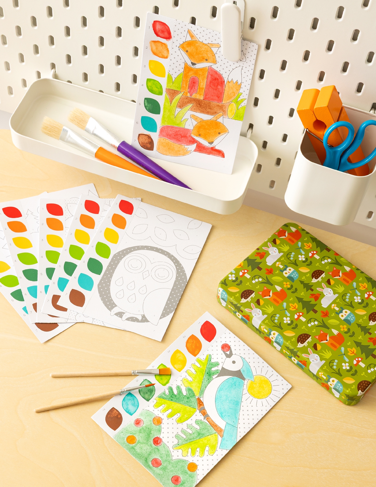 Paint by Numbers: Woodland