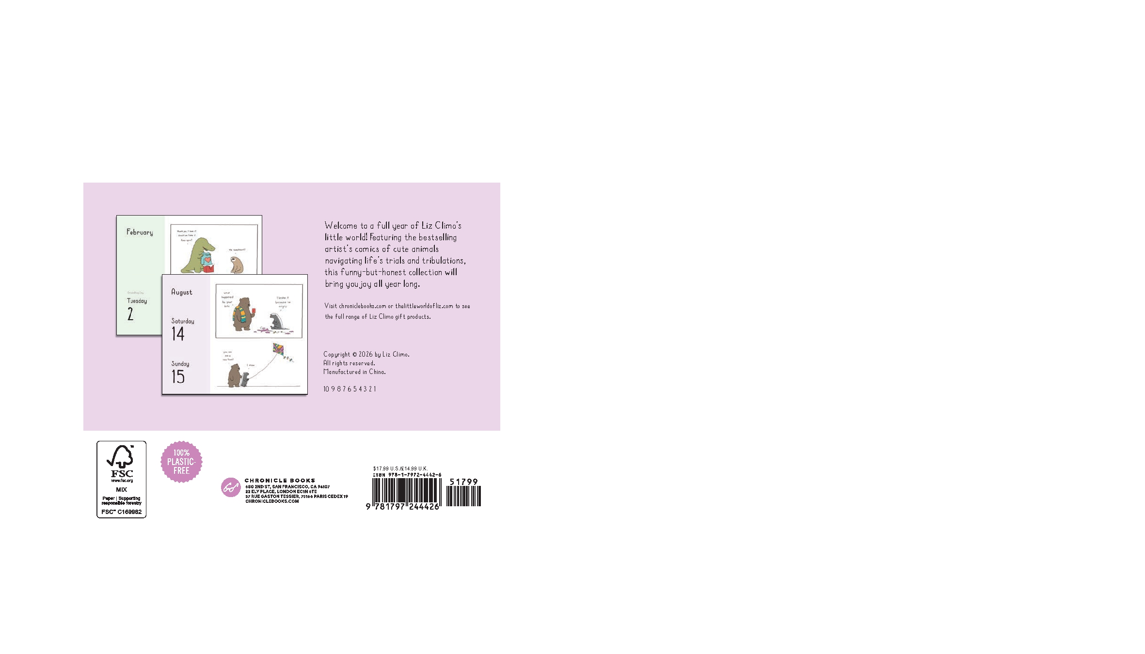 Little World of Liz Climo 2027 Daily Calendar