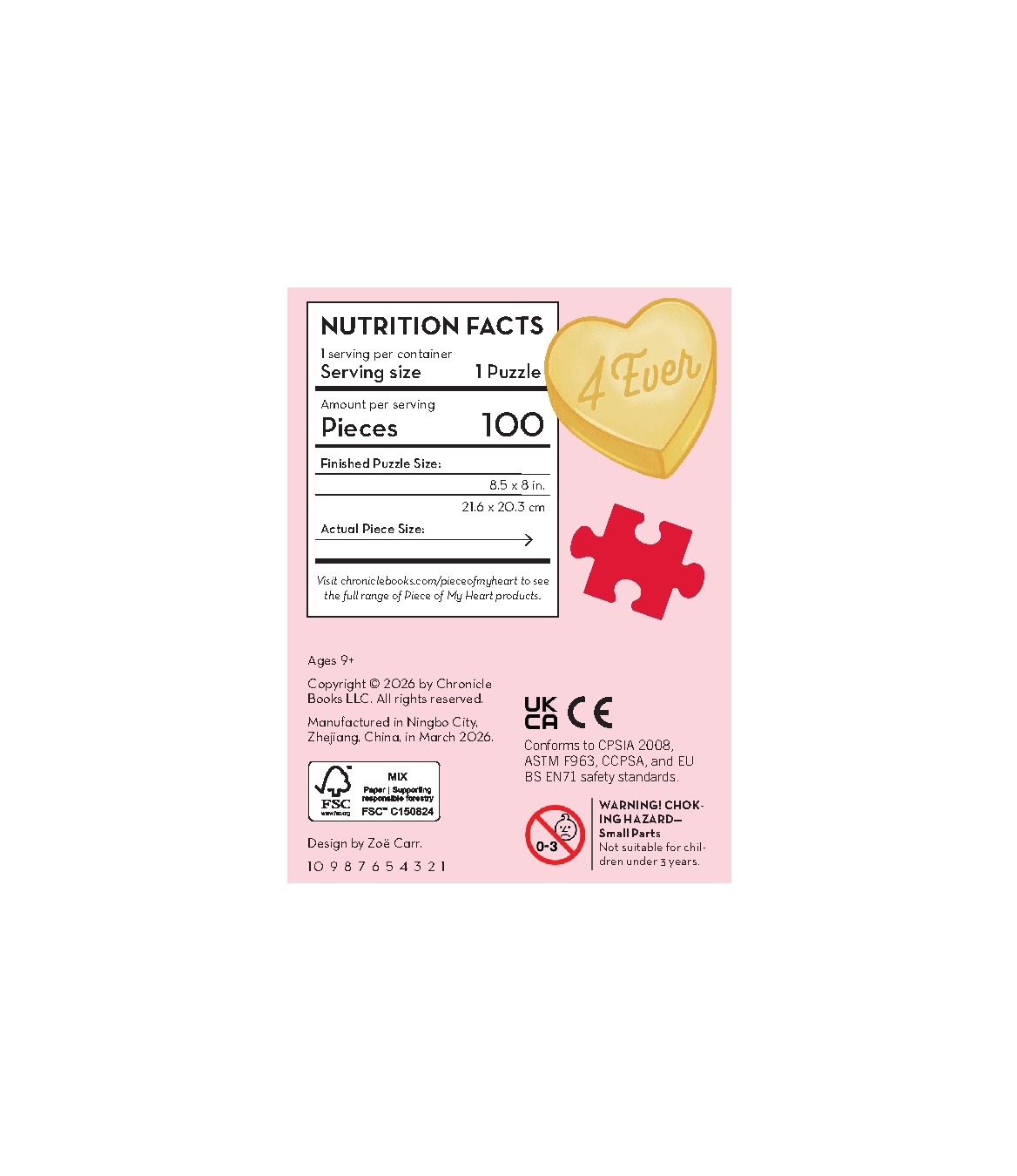 Piece of My Heart 4Ever 100-Piece Puzzle