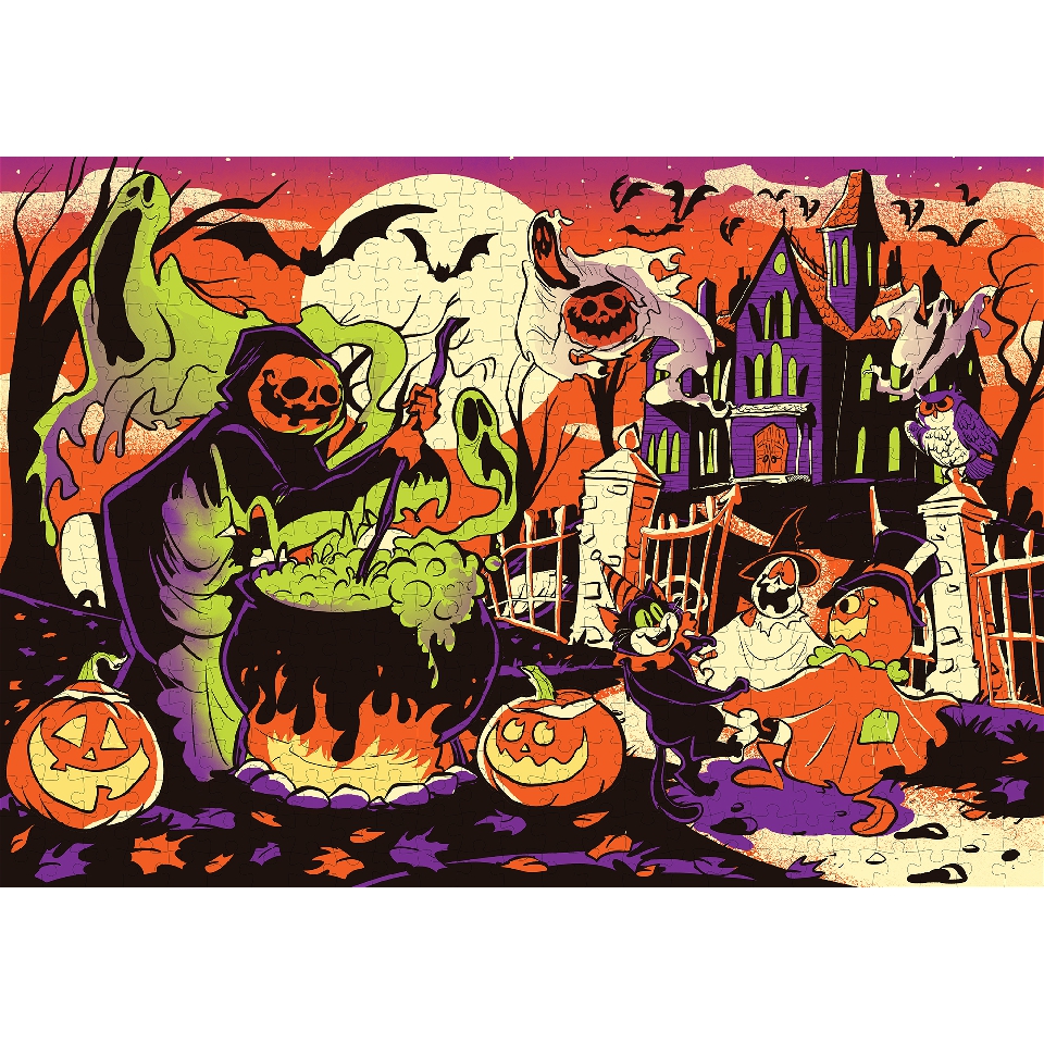 A Haunted Halloween 500-piece Jigsaw Puzzle