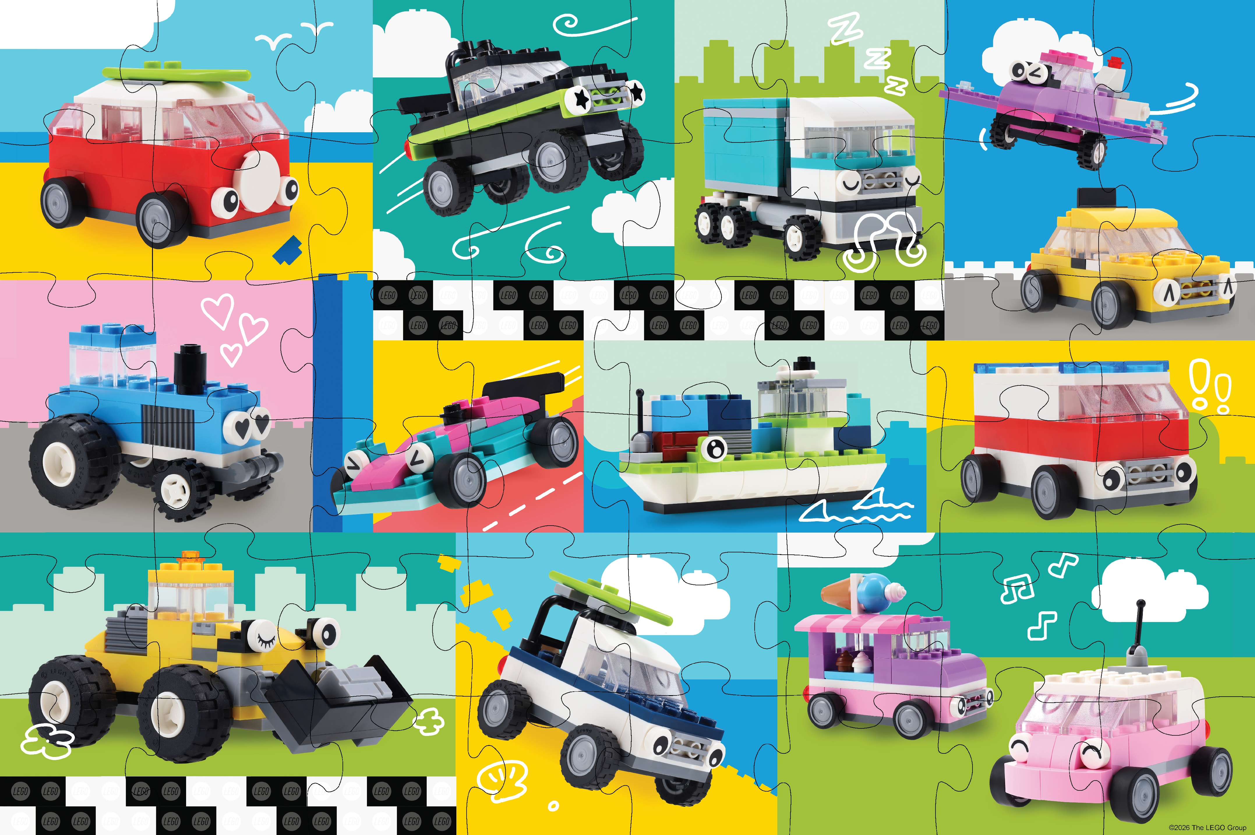 LEGO 48-Piece Giant Floor Puzzle: Vehicles
