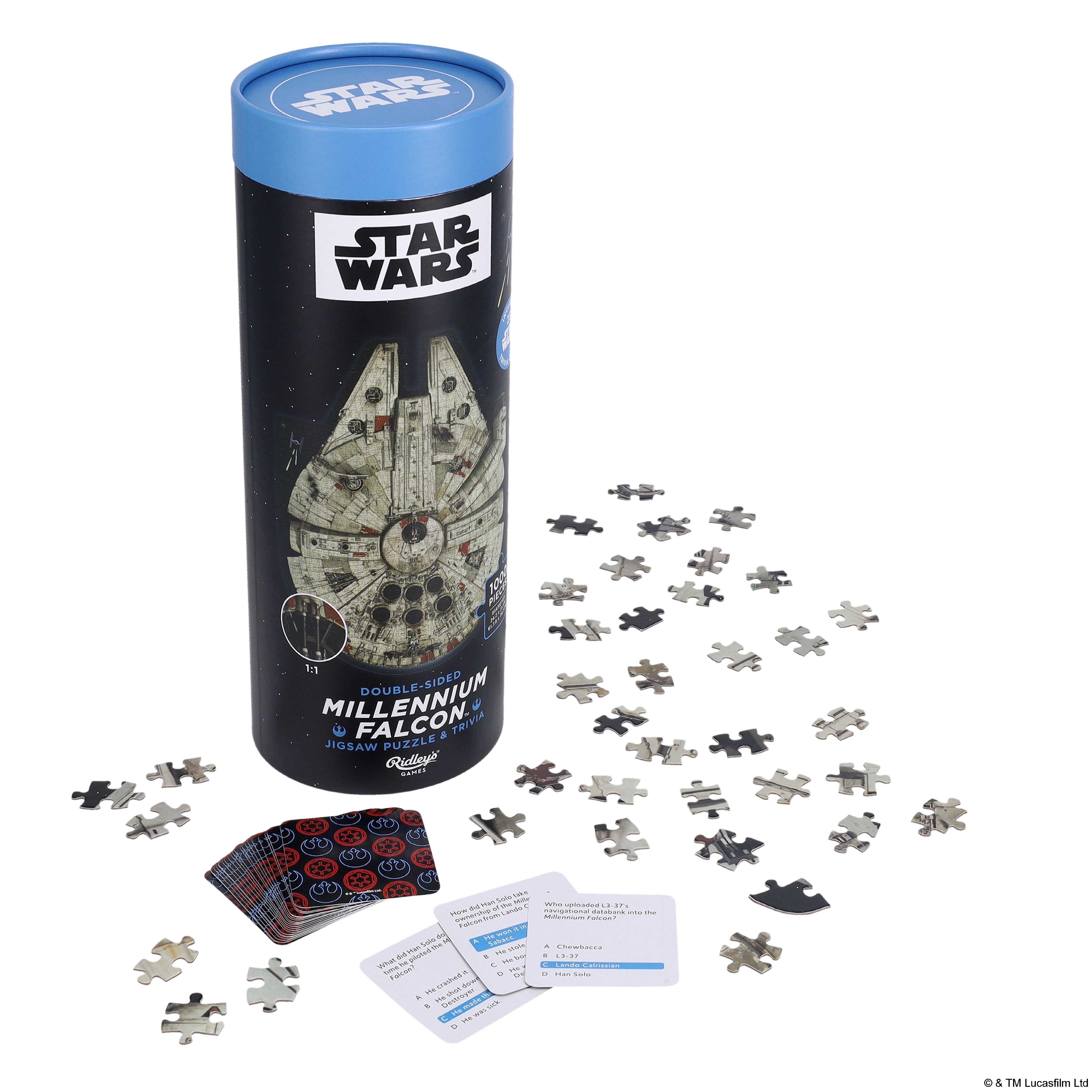 Star Wars Millennium Falcon Jigsaw Puzzle and Trivia