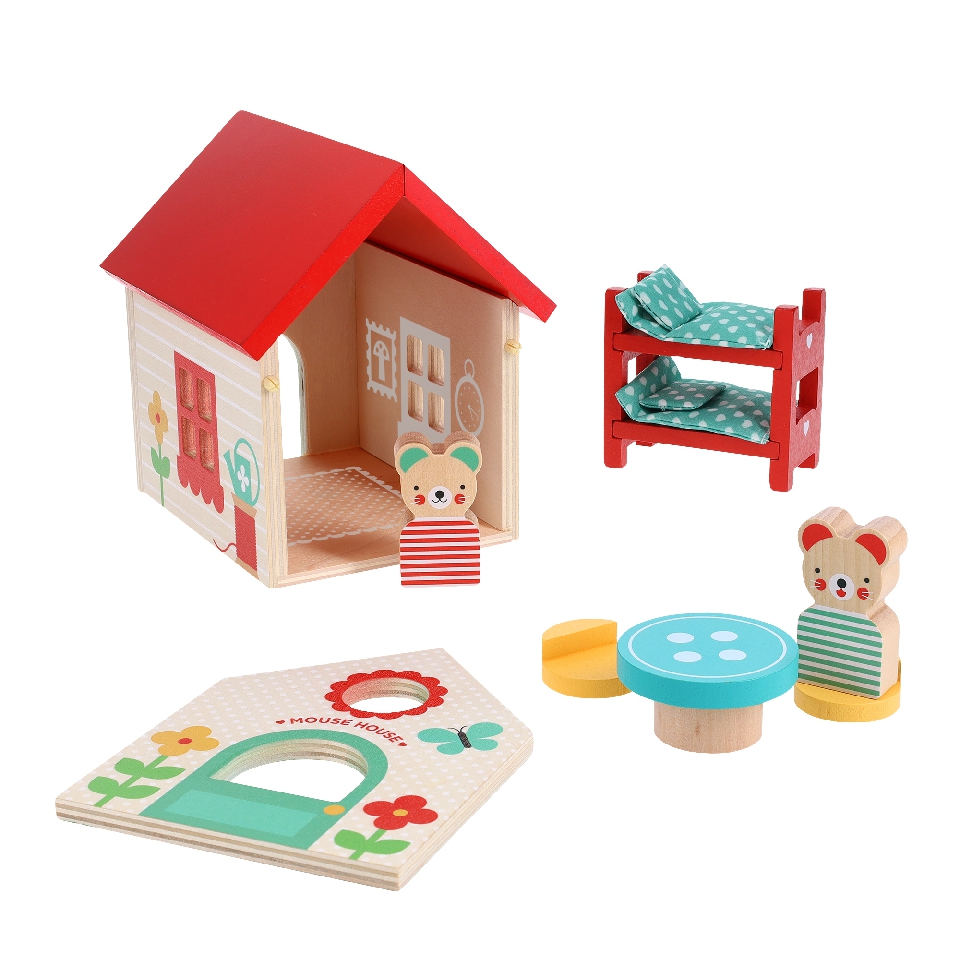 Mouse House Wooden Play Set