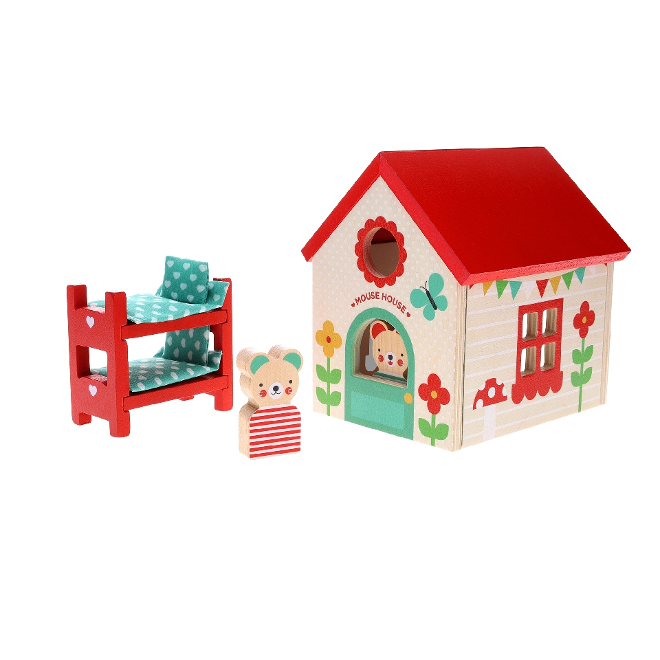 Mouse House Wooden Play Set