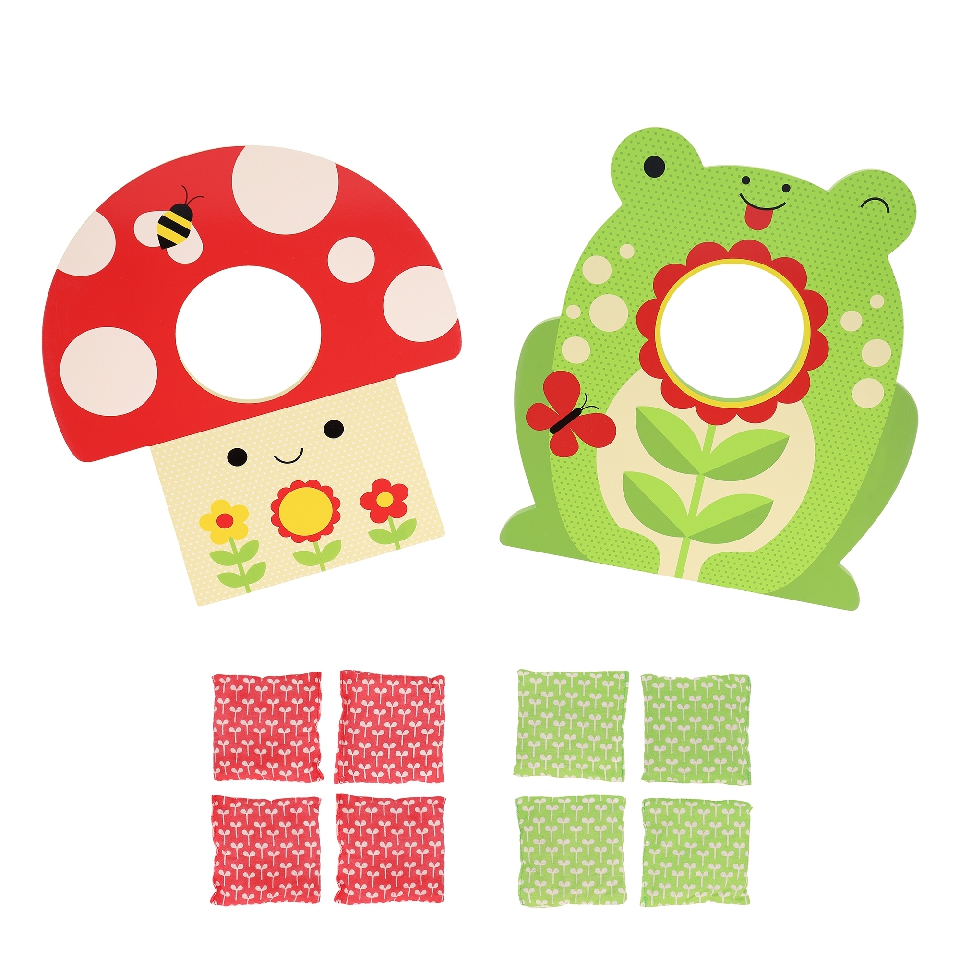 Toadstool Toss Wooden Cornhole Game