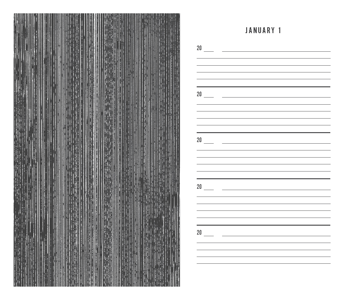 Black Canvas One Line a Day
