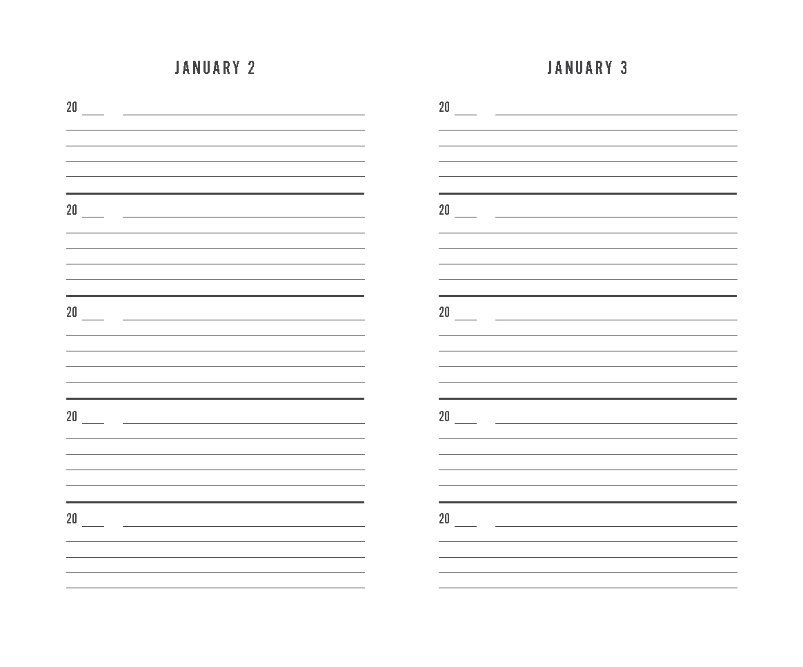 Black Canvas One Line a Day