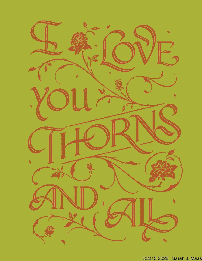 A Court of Thorns and Roses Official Gilded Notecards