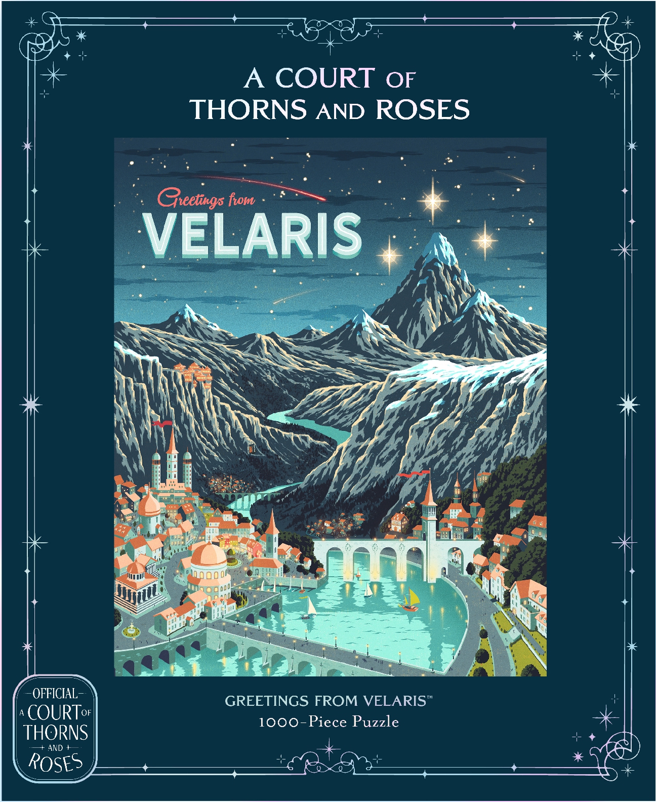 A Court of Thorns and Roses Official Greetings from Velaris 1000-Piece Puzzle
