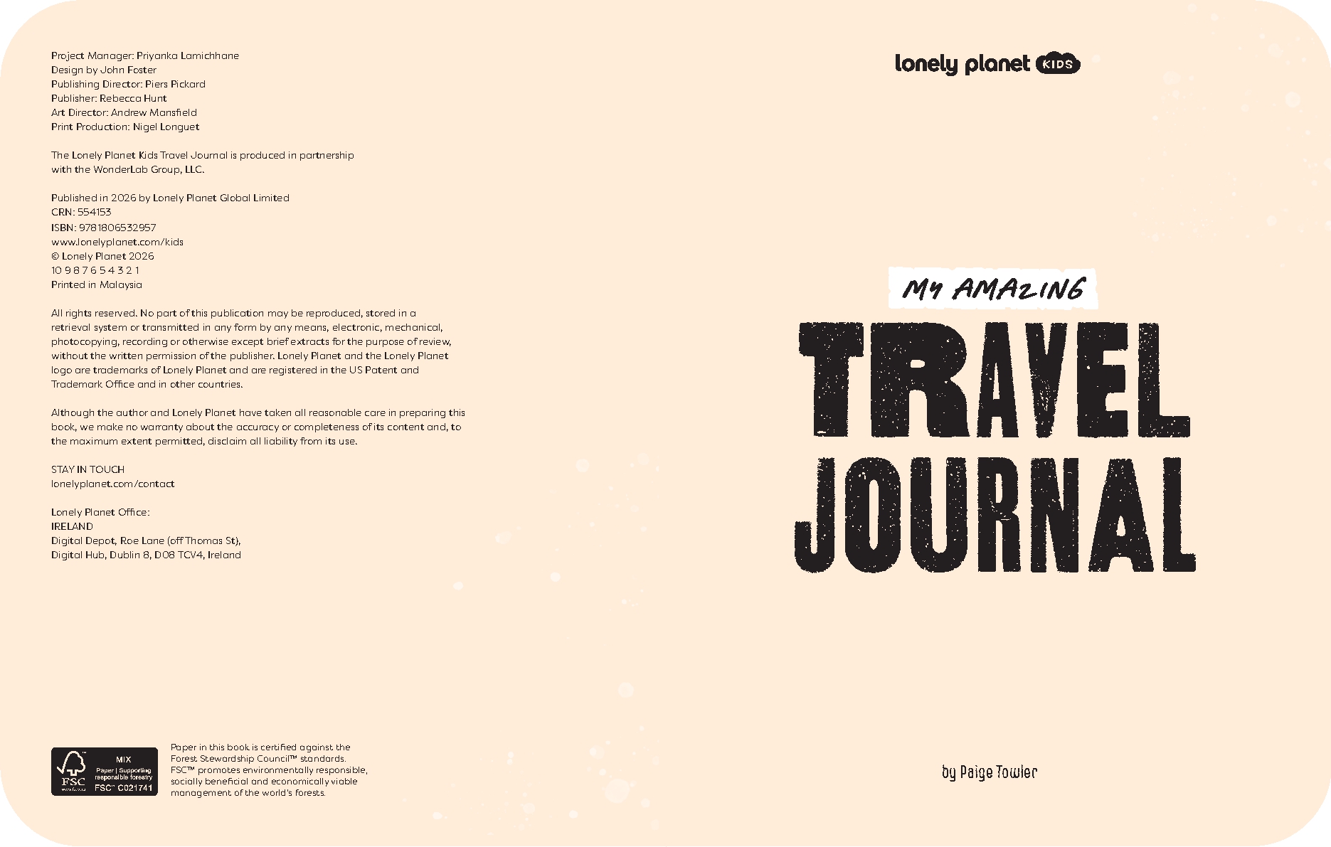 My Amazing Travel Journal