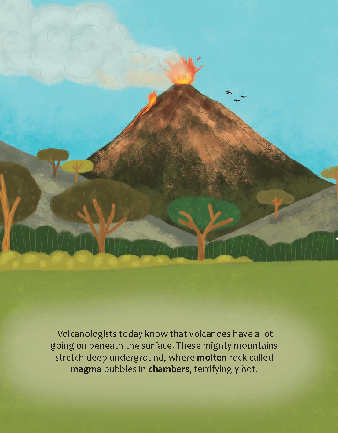 Can Volcanoes Turn the Moon Blue?