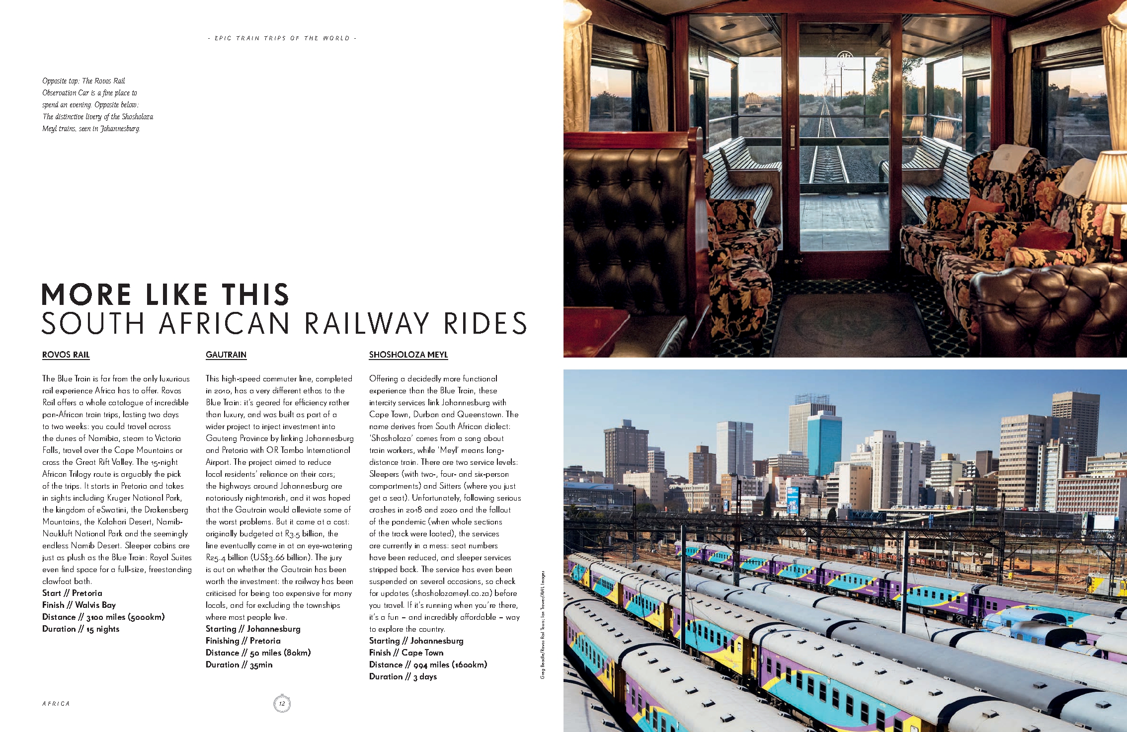 Epic Train Trips of the World
