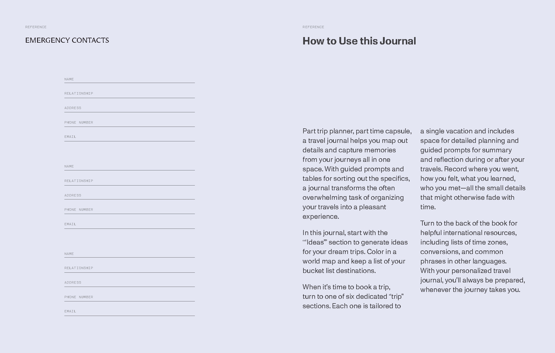 Lonely Planet's Travel Journal: Blue