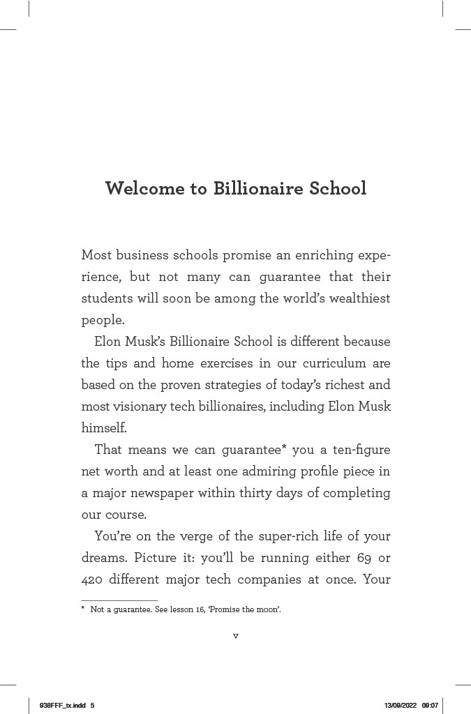 Elon Musk's Billionaire School