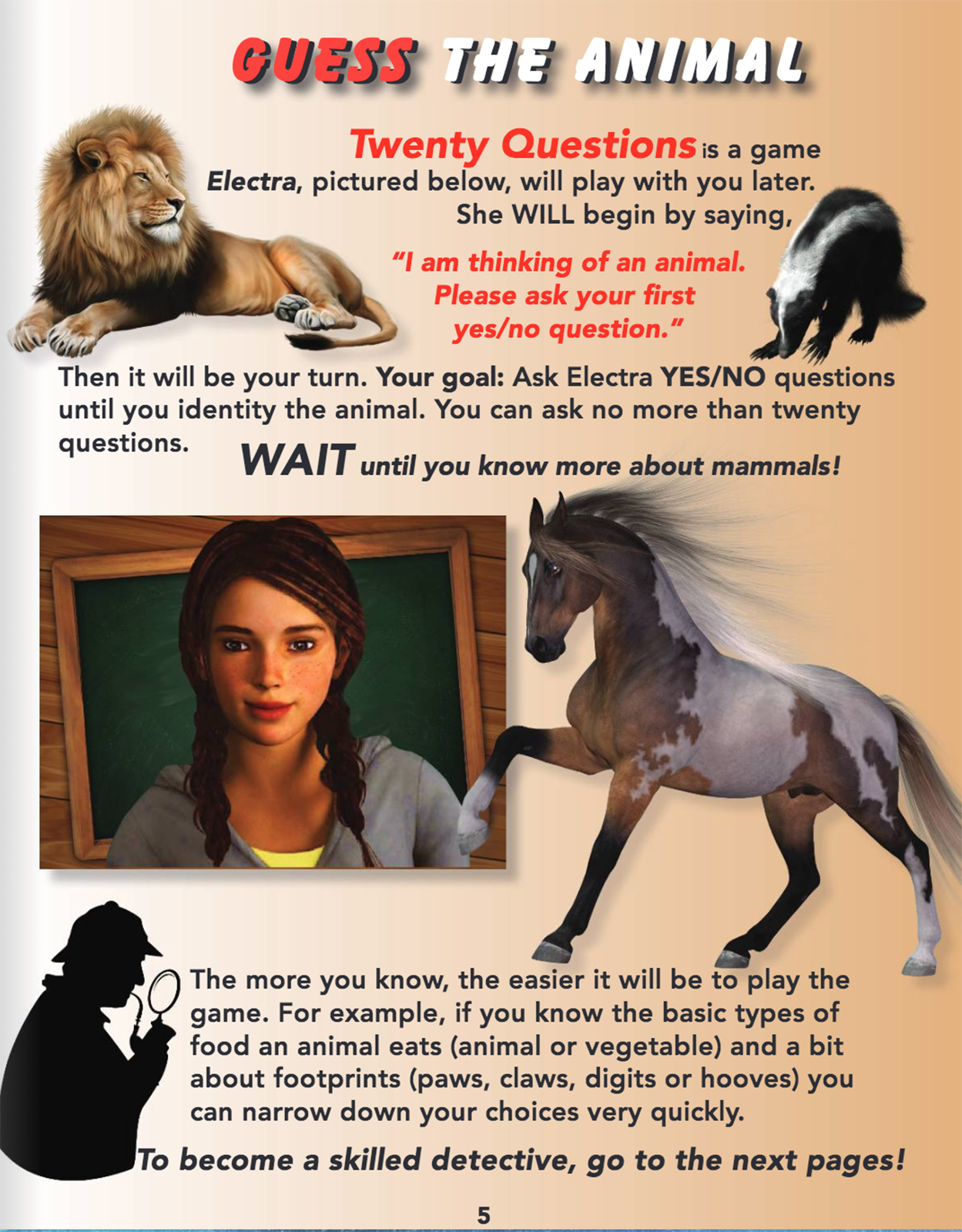 Online Science Discovery Mammals