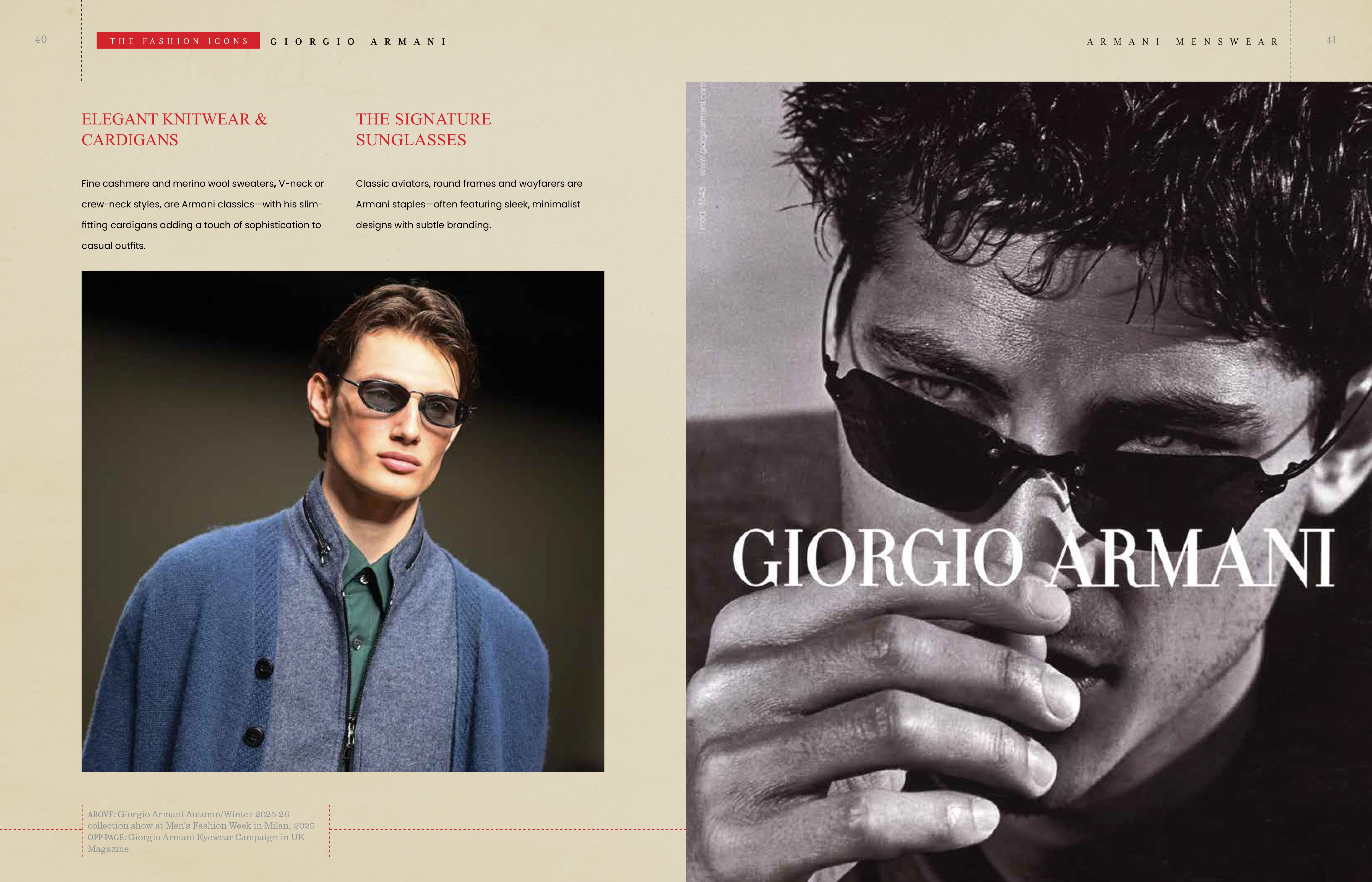 Armani - The Fashion Icons