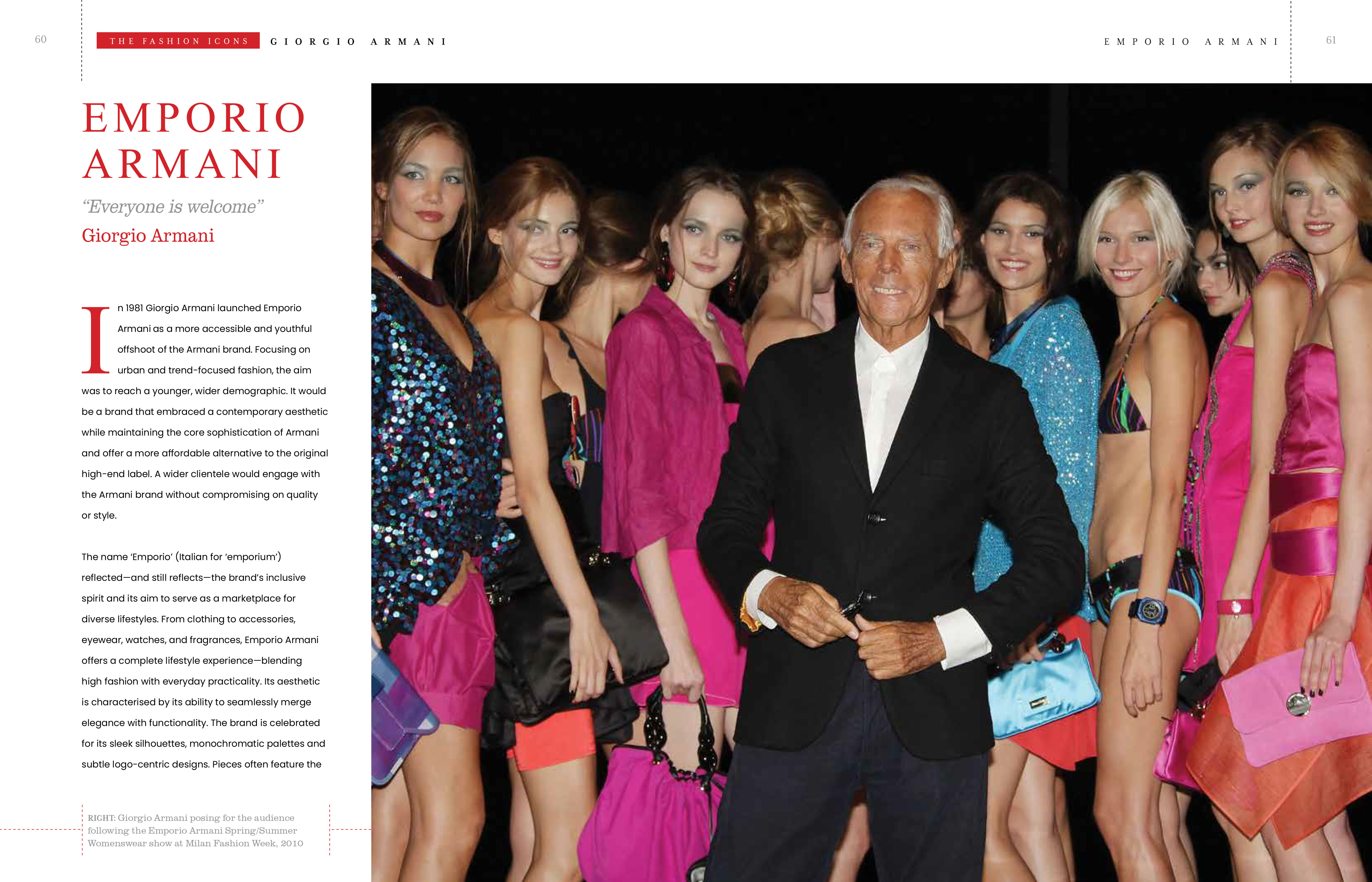 Armani - The Fashion Icons
