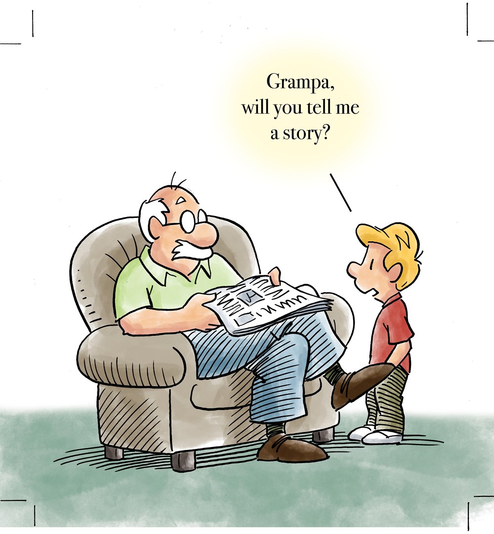 Grampa, Will You Tell Me A Story?